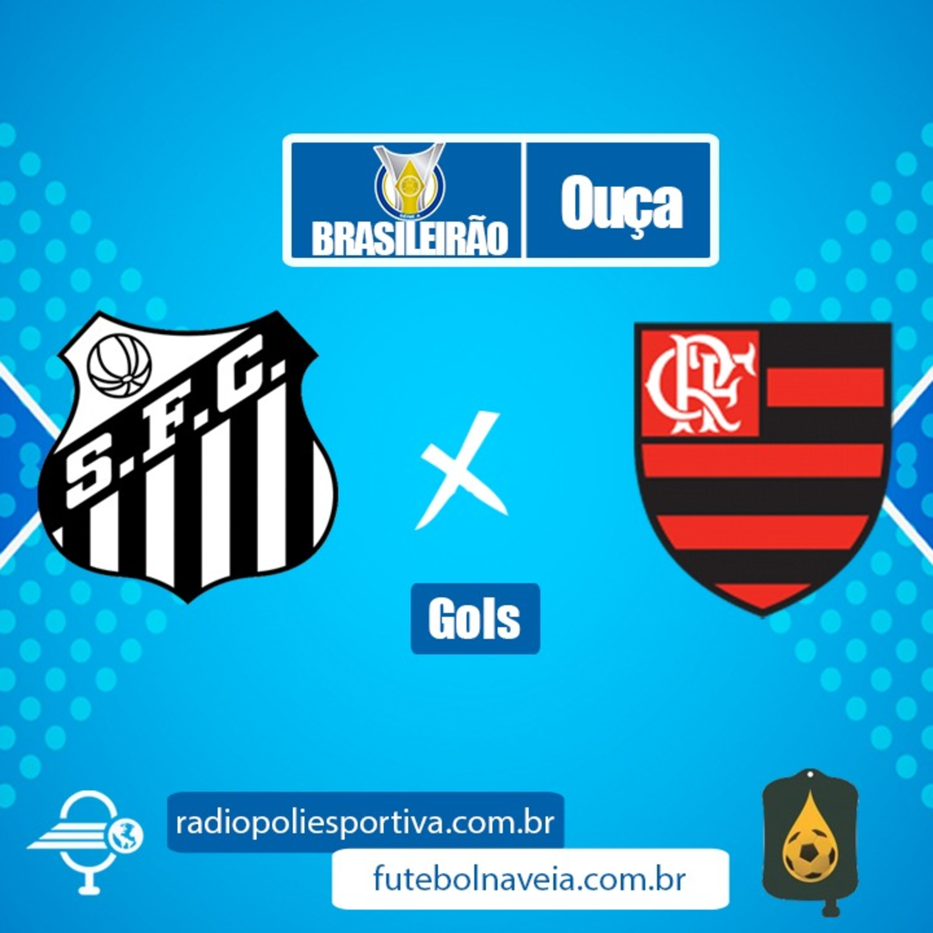 FUTEBOL NA VEIA E POLIESPORTIVA - BRASILEIRÃO 2020 - 6ª RODADA - SANTOS 0 X 1 FLAMENGO (JOGO COMPLETO) episode artwork
