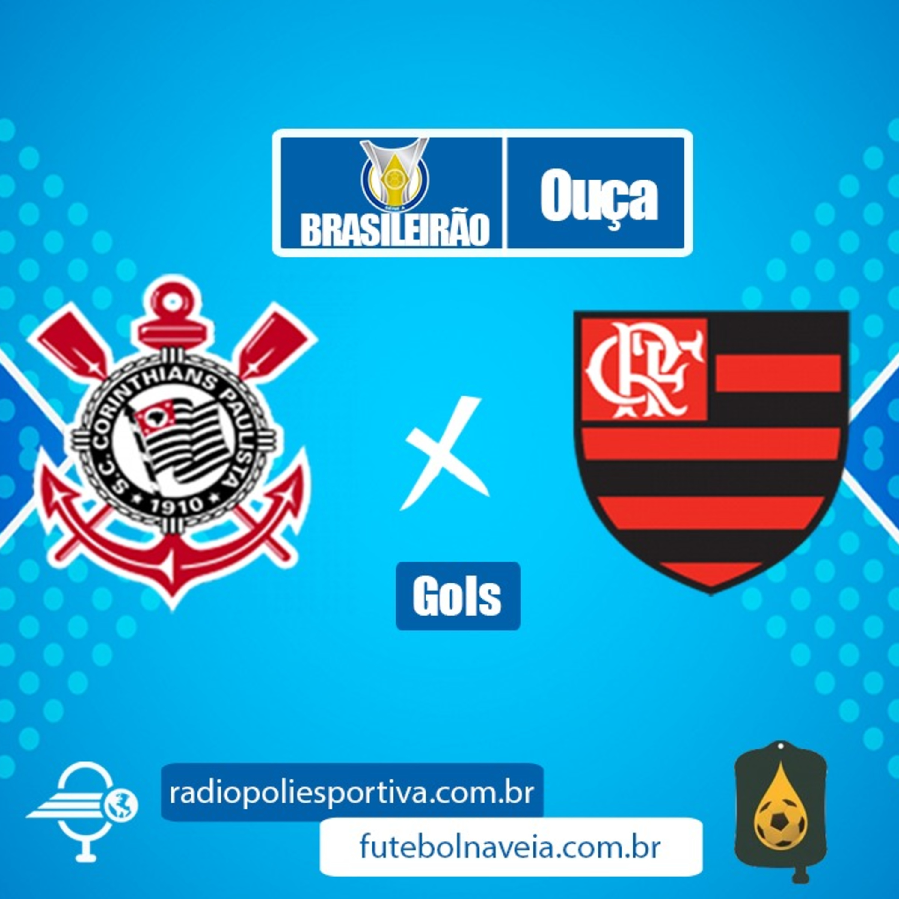 FUTEBOL NA VEIA E POLIESPORTIVA - BRASILEIRÃO 2020 - RODADA #17 - GOLS DE CORINTHIANS 1 X 5 FLAMENGO episode artwork