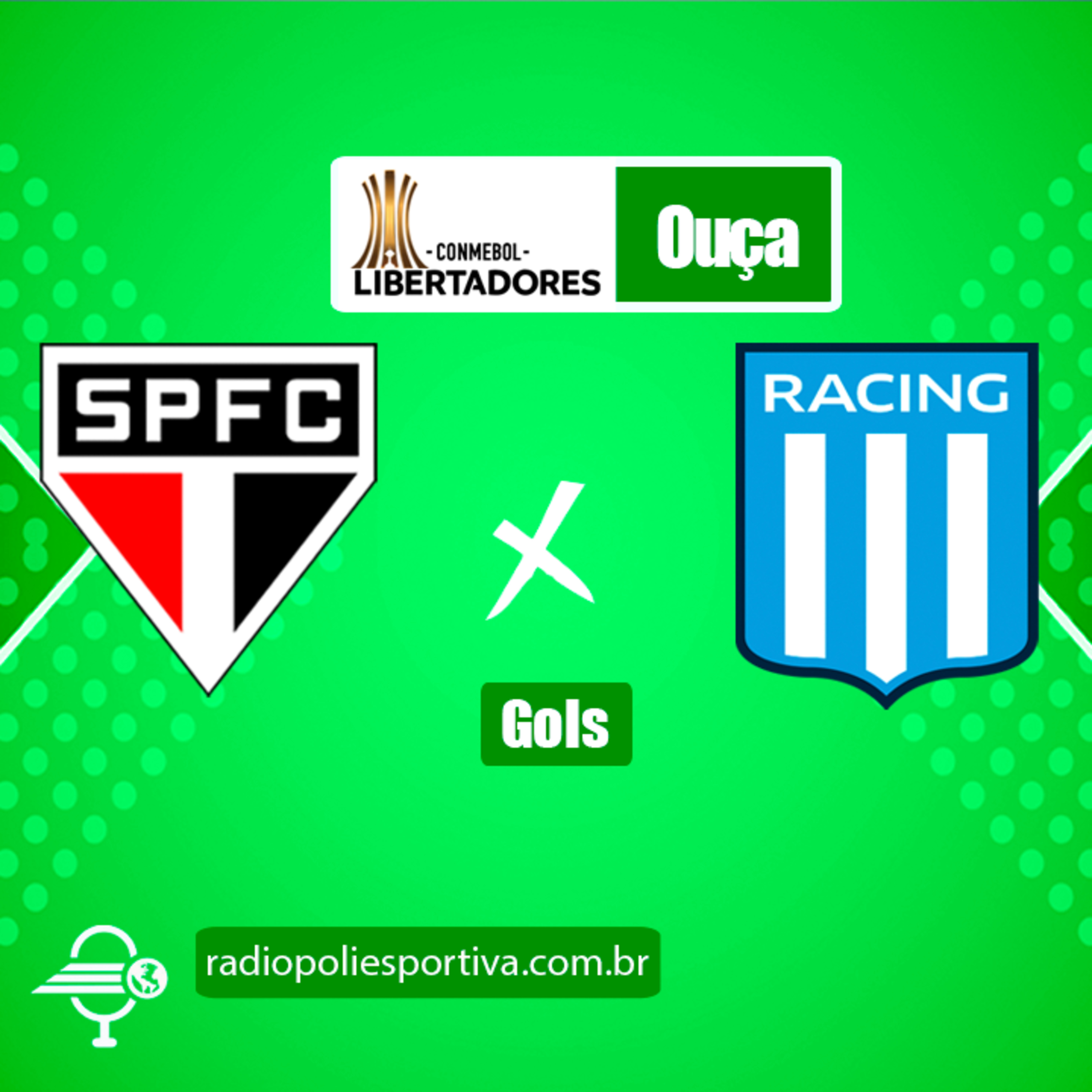 FUTEBOL NA POLIESPORTIVA - LIBERTADORES 2021 - OITAVAS DE FINAL - GOLS DE SÃO PAULO 1 x 1 RACING episode artwork
