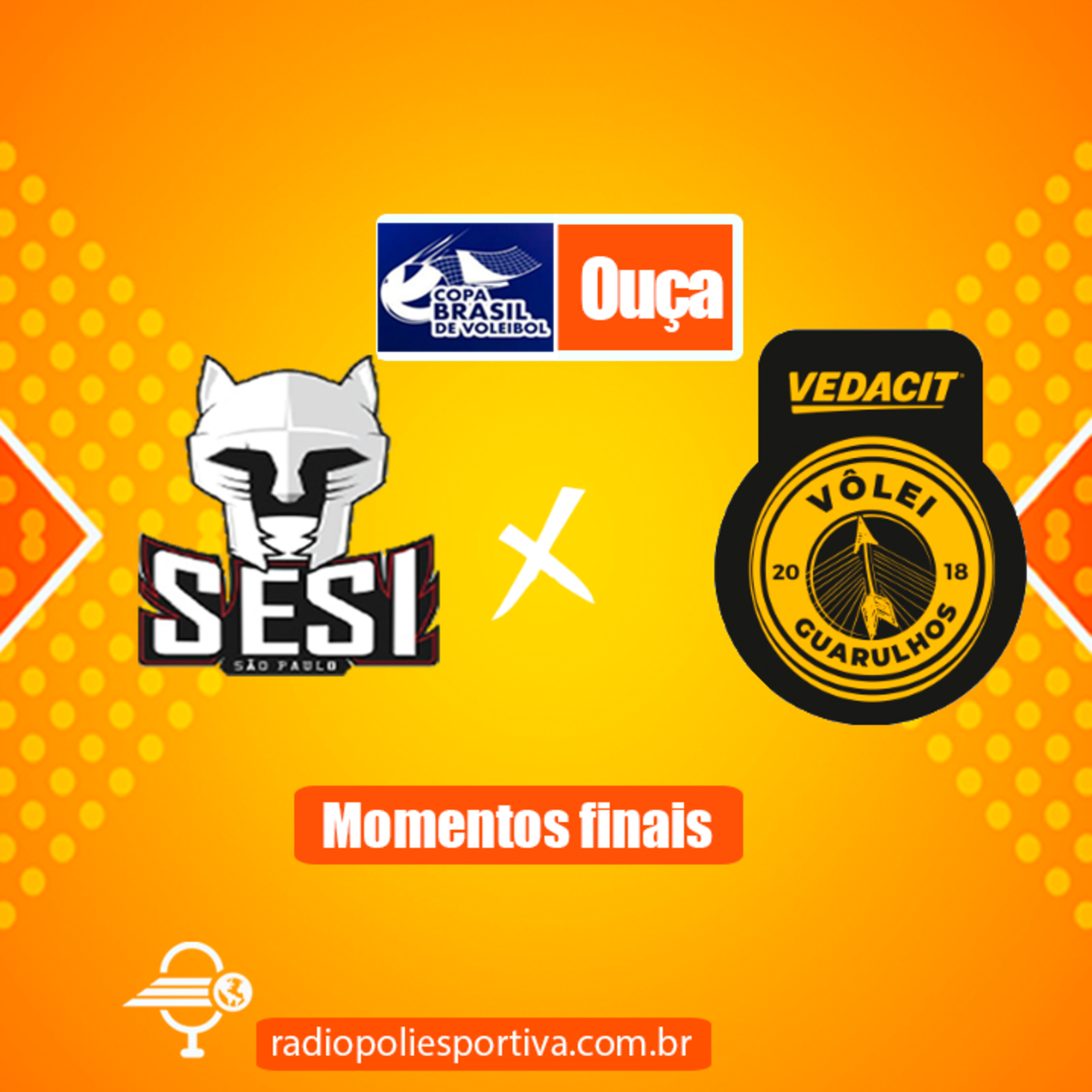 JORNADA DO VÔLEI - COPA BRASIL DE VÔLEI MASCULINO 2022 - QUARTAS DE FINAL- MOMENTOS FINAIS DE SESI-SP 2 X 3 VEDACIT GUARULHOS episode artwork