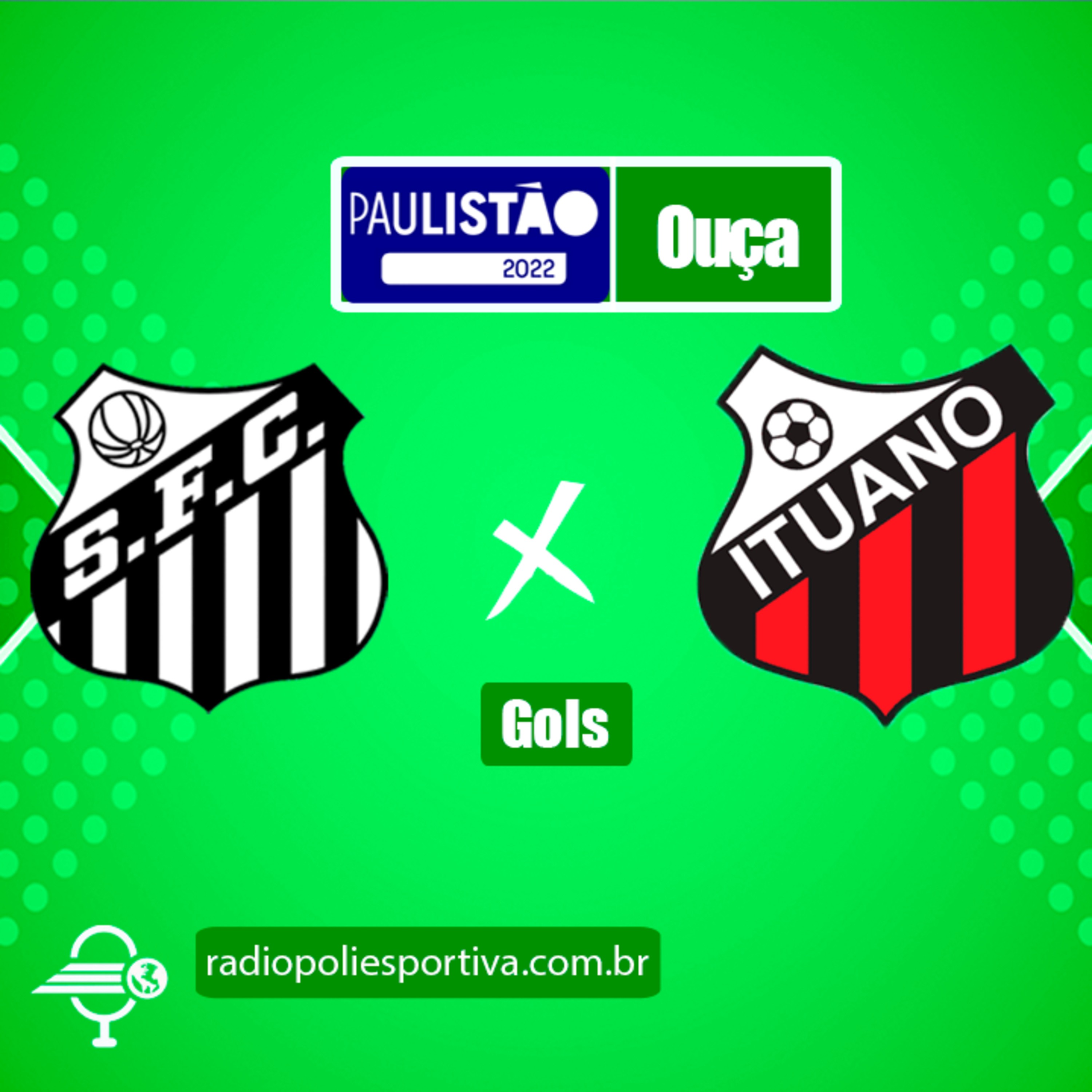 FUTEBOL NA POLIESPORTIVA - PAULISTÃO 2022 - RODADA #6 - GOLS DE SANTOS 2 X 1 ITUANO episode artwork