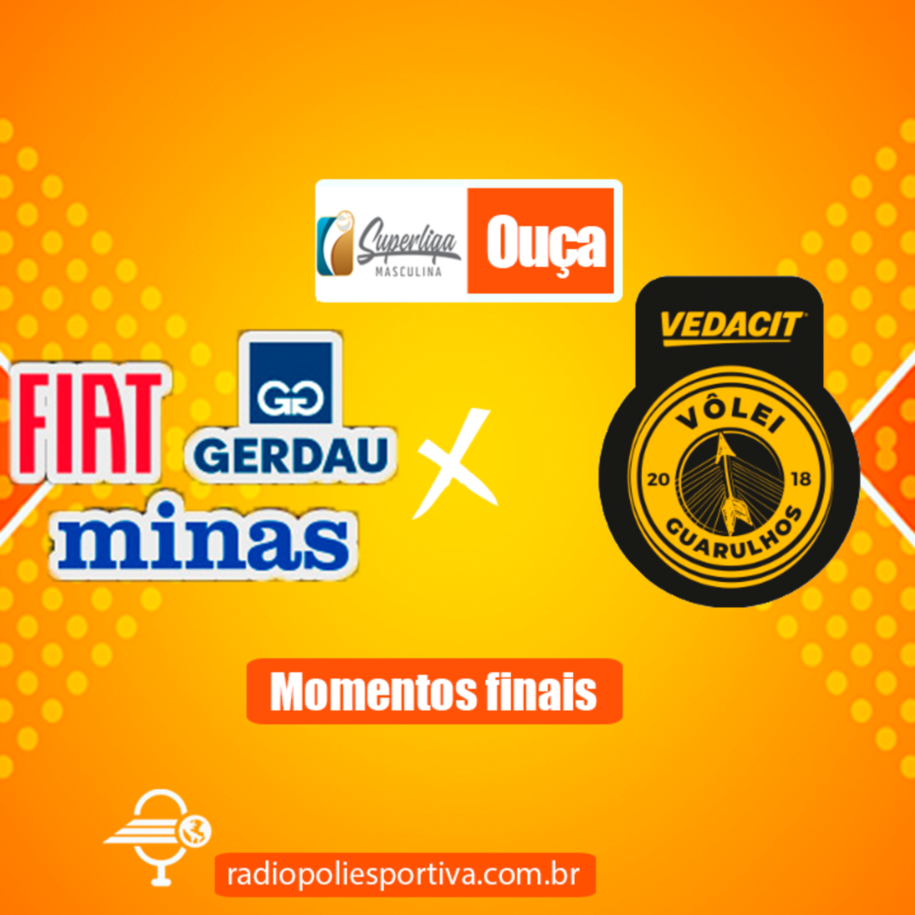 JORNADA DO VÔLEI - SUPERLIGA MASCULINA DE VÔLEI 2021 2022 - SEMIFINAL - JOGO #1 - MOMENTOS FINAIS DE FIAT GERDAU MINAS 3 X 0 VEDACIT GUARULHOS episode artwork