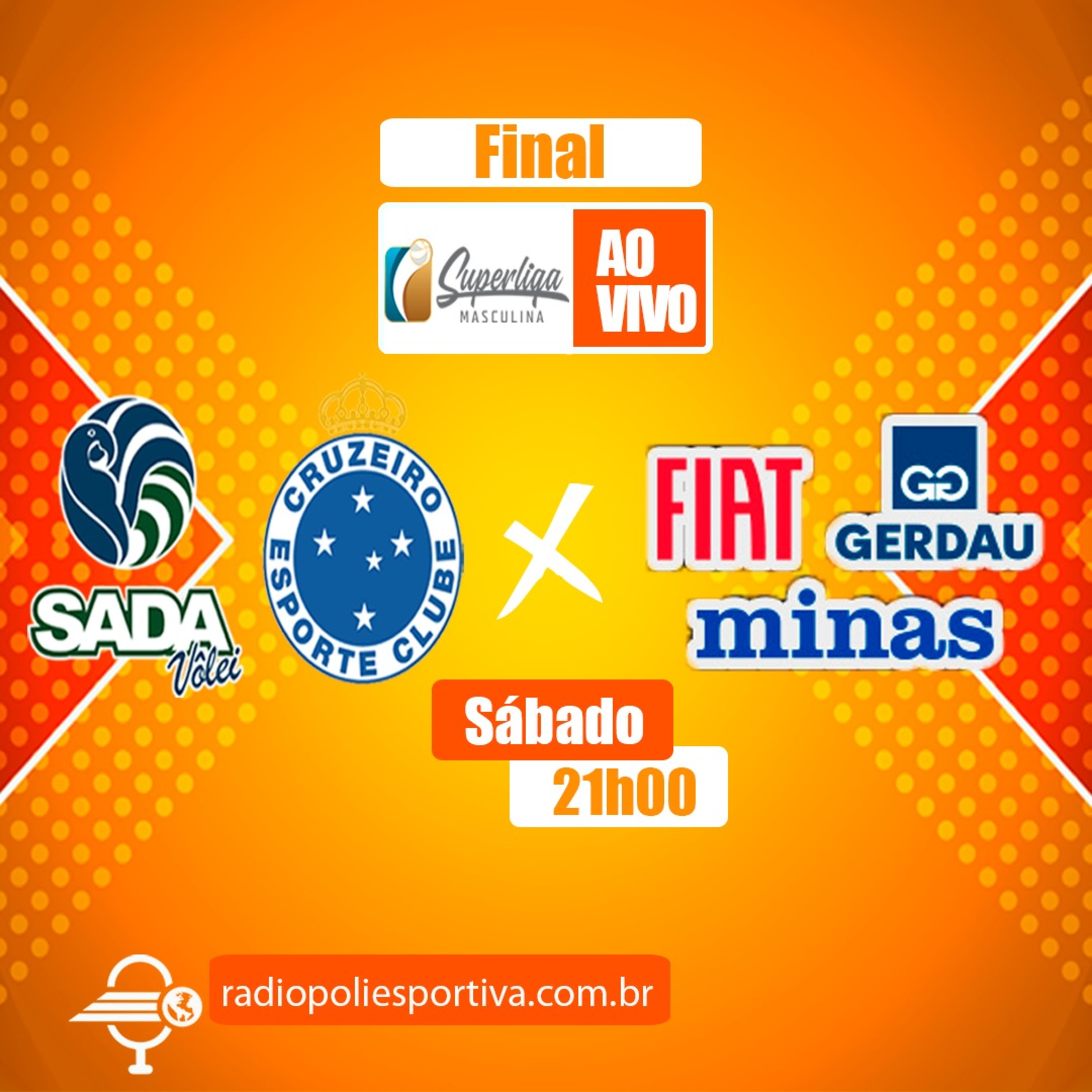 JORNADA DO VÔLEI - SUPERLIGA MASCULINA DE VÔLEI 2021 2022 - FINAL - JOGO #1 - MOMENTOS FINAIS DE SADA CRUZEIRO 3 X 2 FIAT GERDAU MINAS episode artwork