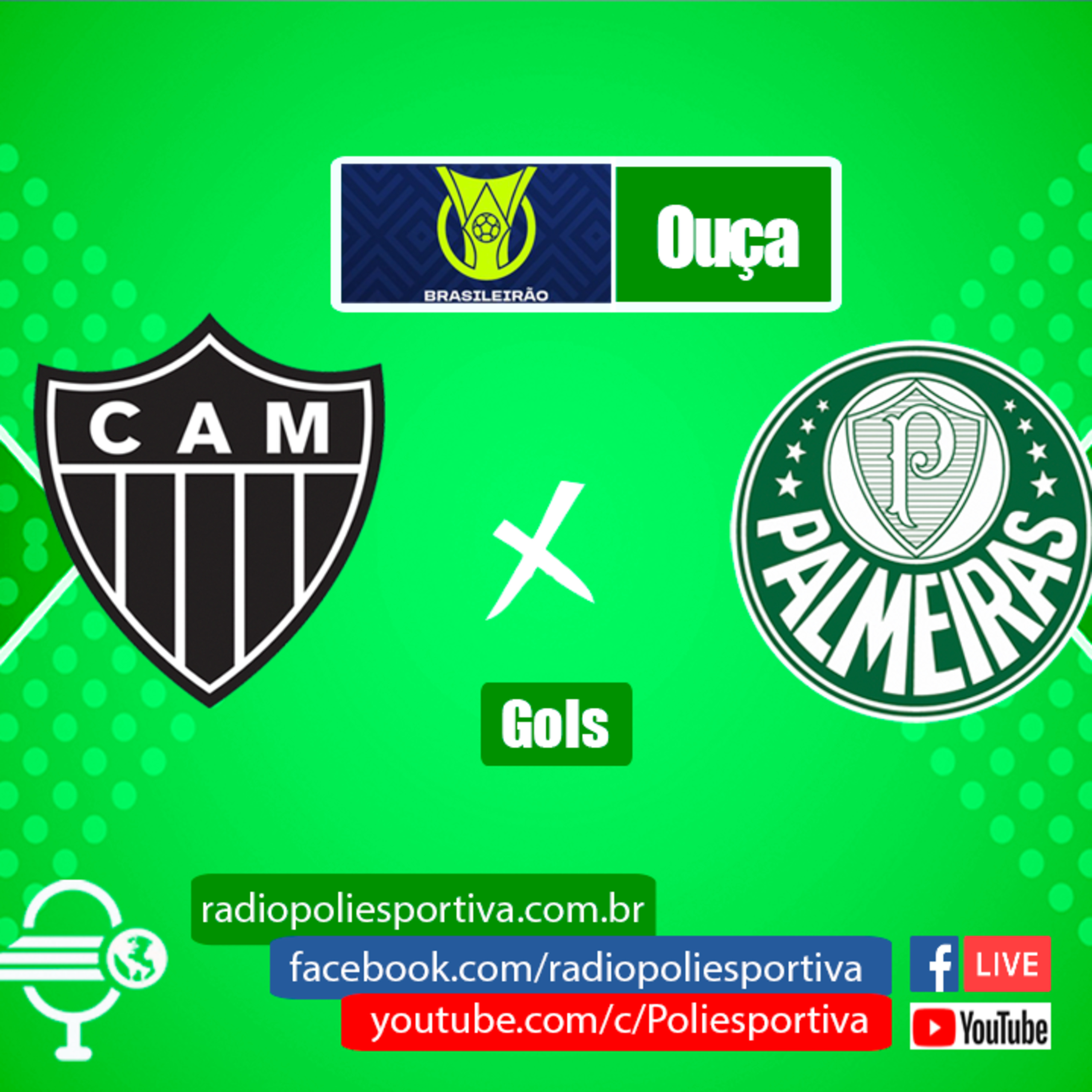 FUTEBOL NA POLIESPORTIVA - BRASILEIRÃO 2022 - RODADA #28 - GOL DE ATLÉTICO MINEIRO 0 X 1 PALMEIRAS episode artwork