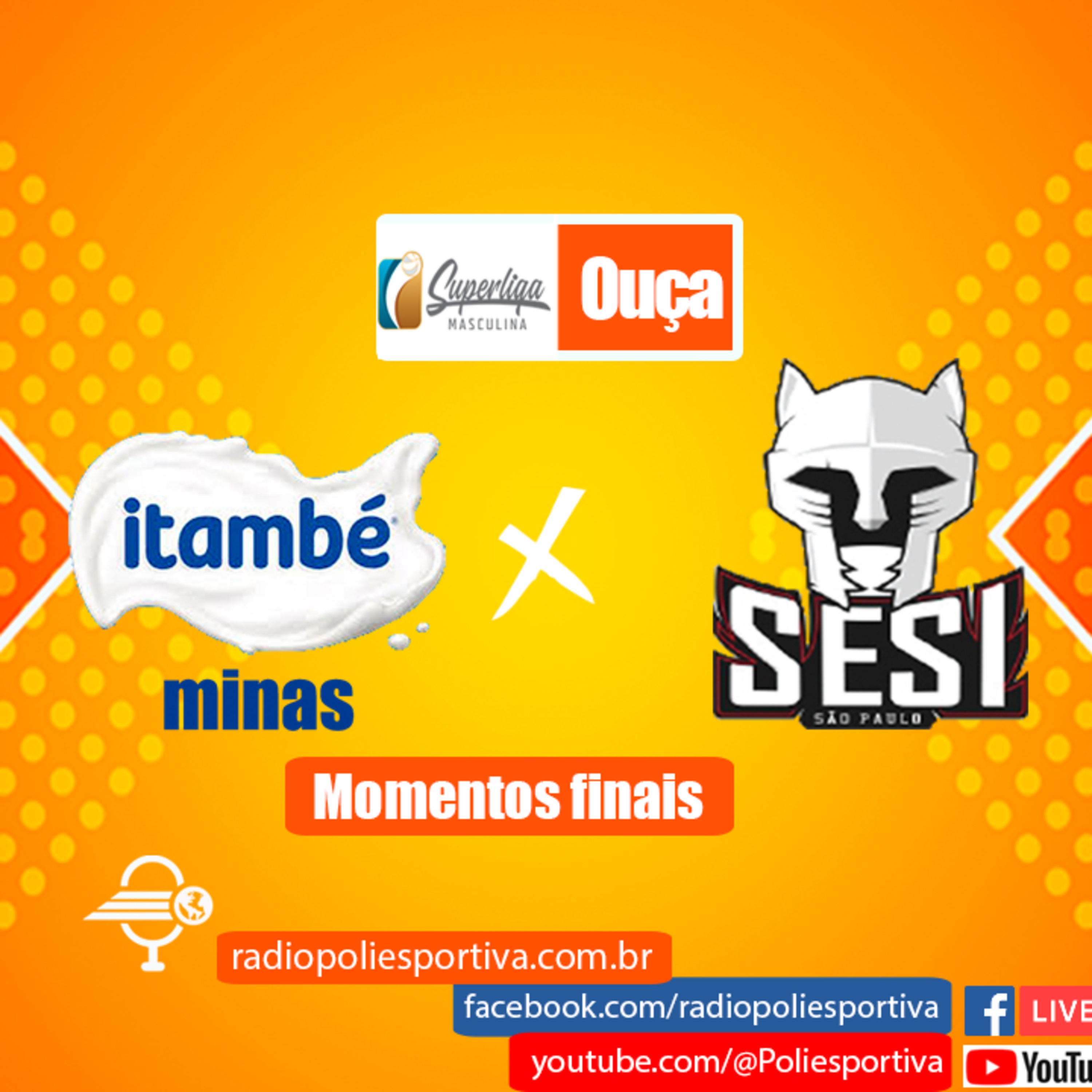 JORNADA DO VÔLEI - SUPERLIGA MASCULINA DE VÔLEI 2022/23 - RODADA #3 - RETURNO - MOMENTOS FINAIS DE ITAMBÉ MINAS 3 X 1 SESI-SP episode artwork