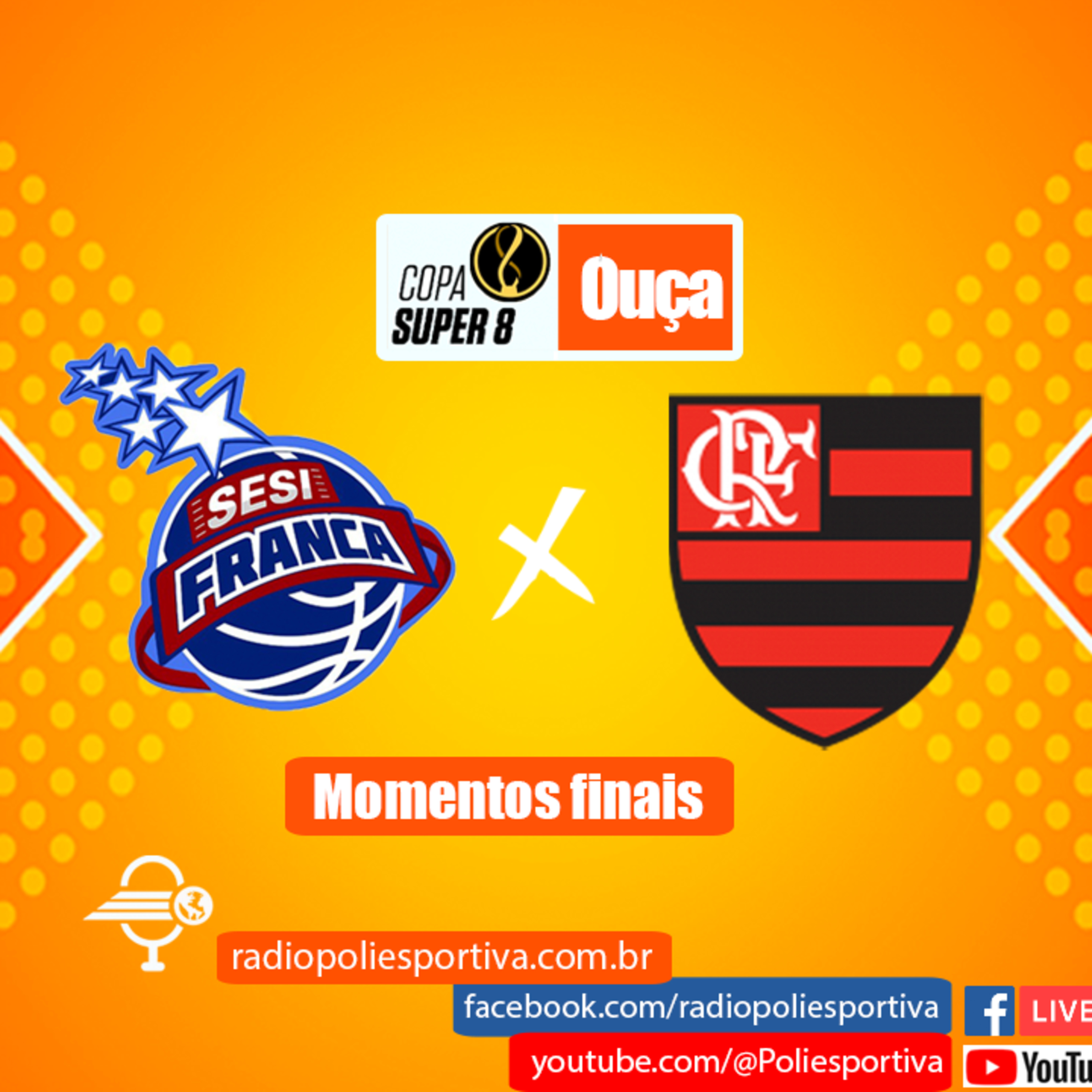 SHOW DE BASQUETE - COPA SUPER #8 2022/23 - FINAL - MOMENTOS FINAIS DE SESI FRANCA 76 X 65 FLAMENGO - SESI FRANCA CAMPEÃO episode artwork