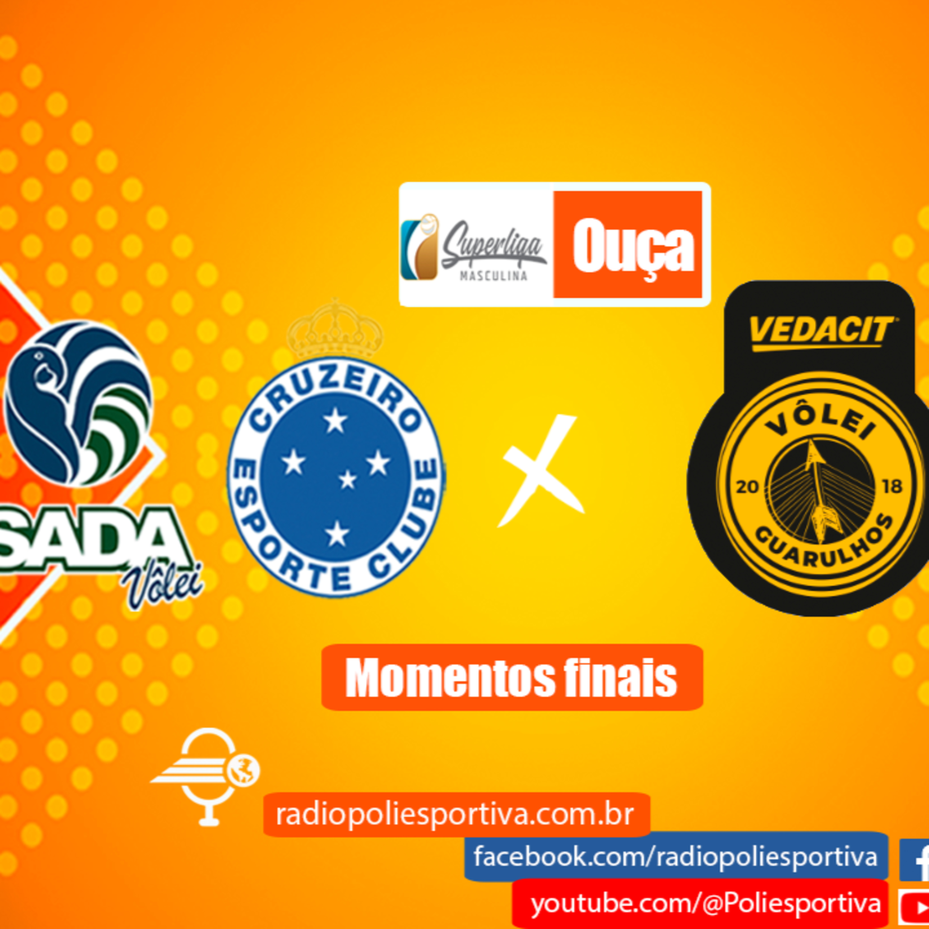 JORNADA DO VÔLEI - SUPERLIGA MASCULINA DE VÔLEI 2022/23 - RODADA #9 - RETURNO - MOMENTOS FINAIS DE SADA CRUZEIRO 3 X 1 VEDACIT GUARULHOS episode artwork
