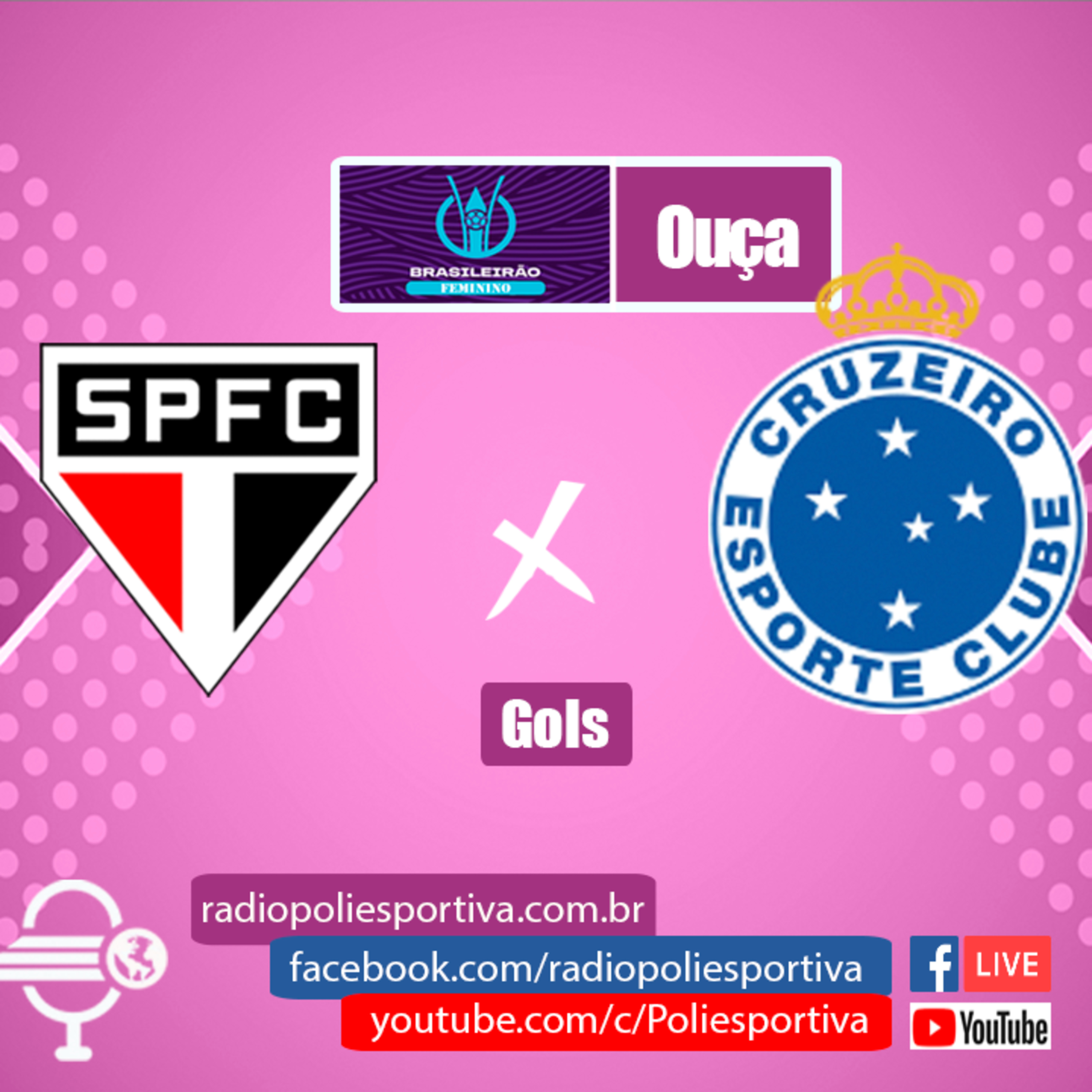 FUTEBOL NA POLIESPORTIVA - BRASILEIRÃO FEMININO 2023 - RODADA #3 - GOLS DE SÃO PAULO 2 X 2 CRUZEIRO episode artwork