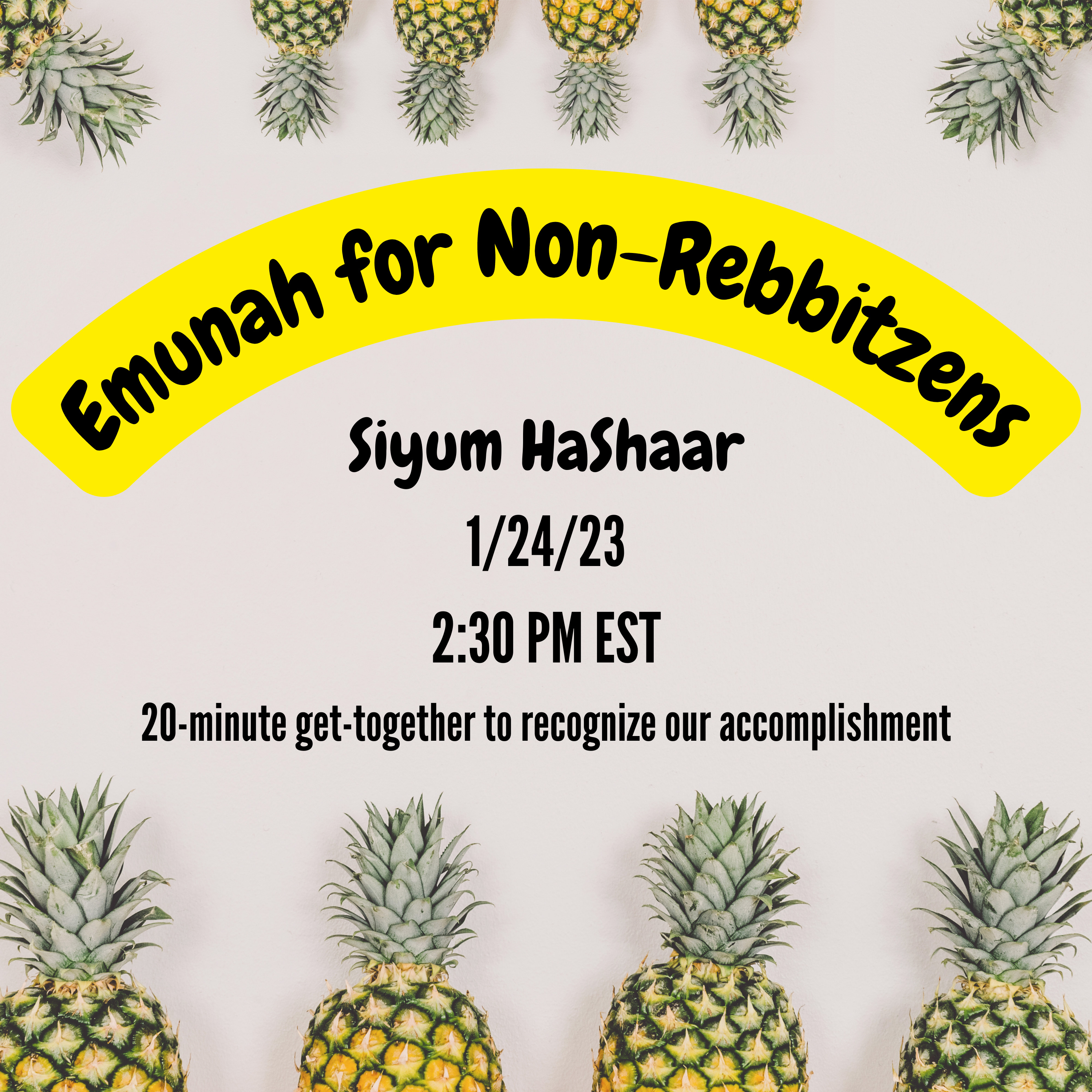 Emunah for Non-Rebbitzens