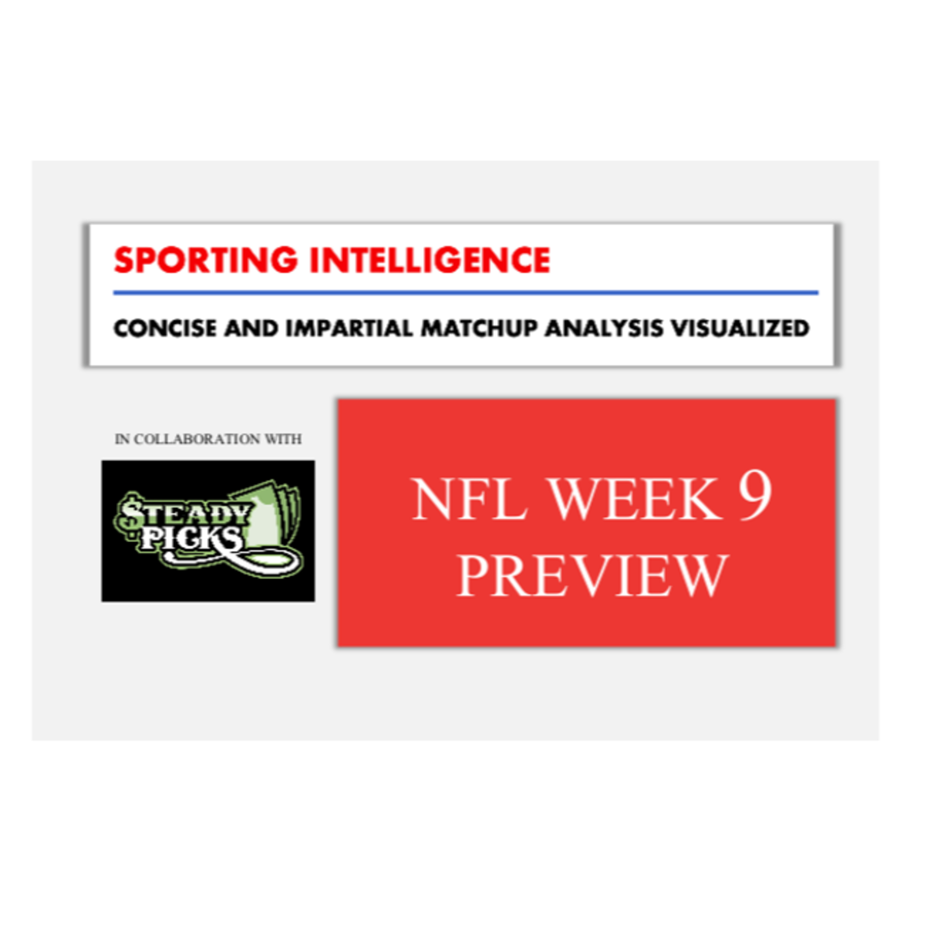 Sporting Intelligence - Week 9 NFL Preview episode artwork