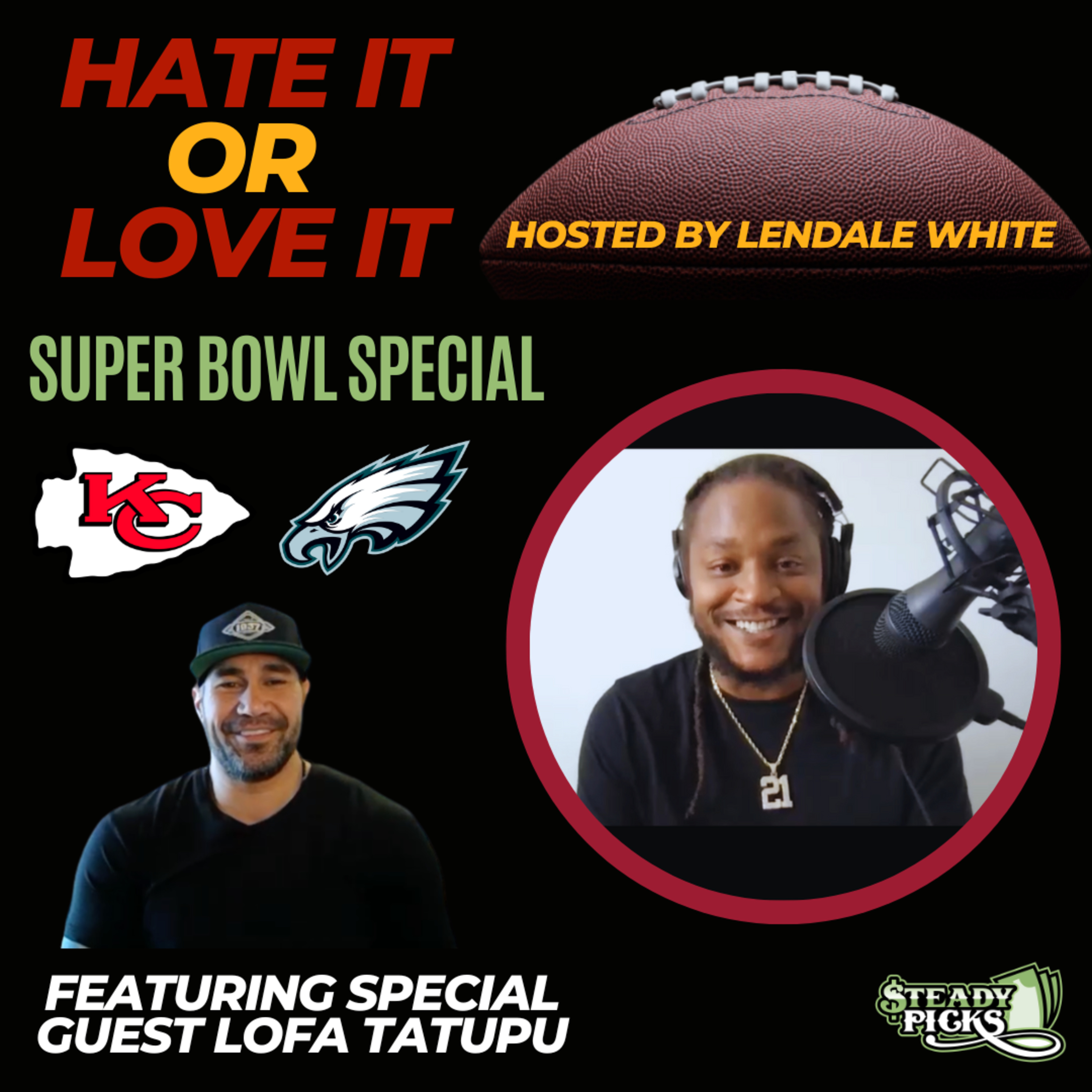 Super Bowl Breakdown with LenDale White & Lofa Tatupu - Best Bets, Props, Stories, & More! episode artwork