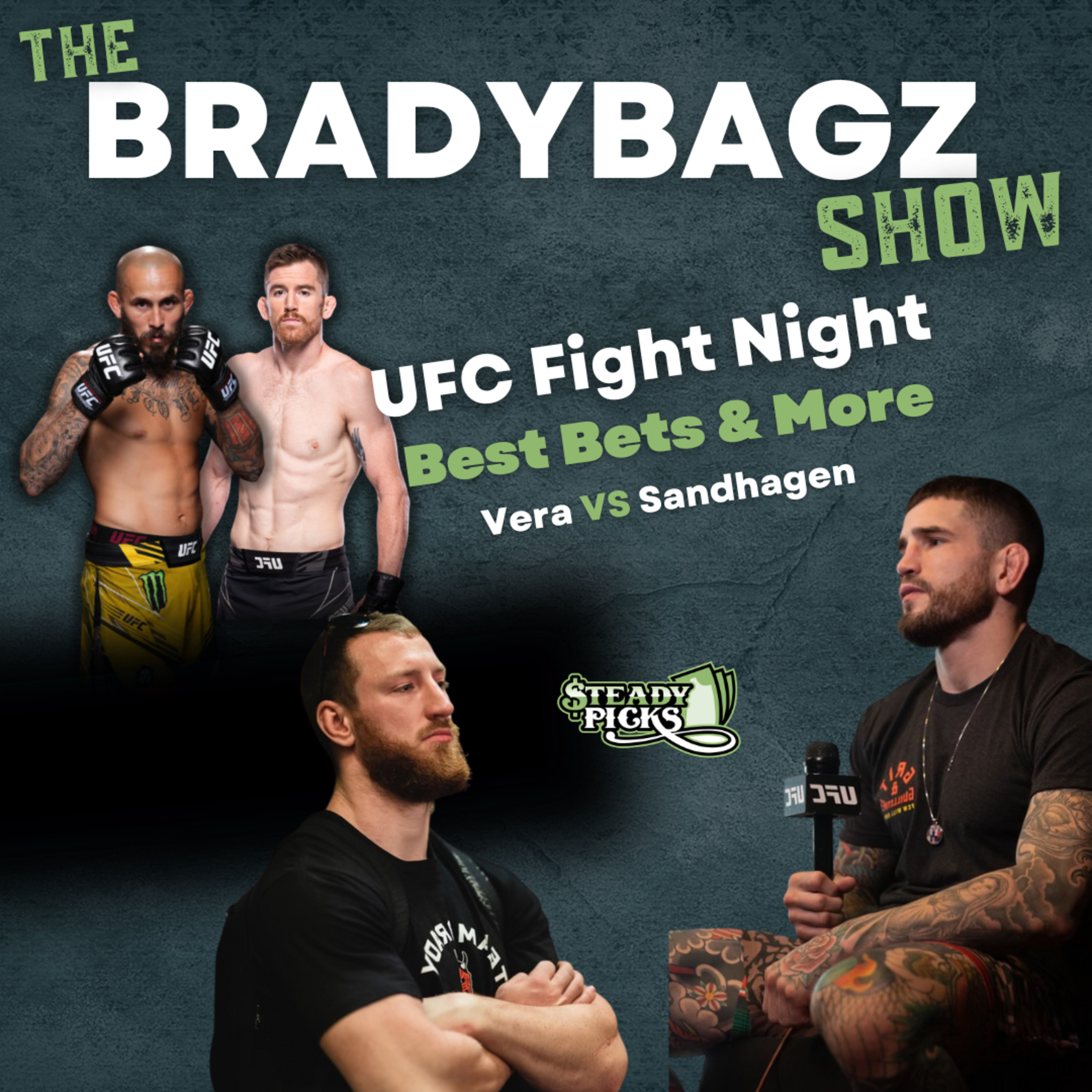 The BradyBagz Show - UFC Fight Night San Antonio Best Bets Vera vs Sandhagen, The Boys Are Headed To South Beach, & Much More! episode artwork