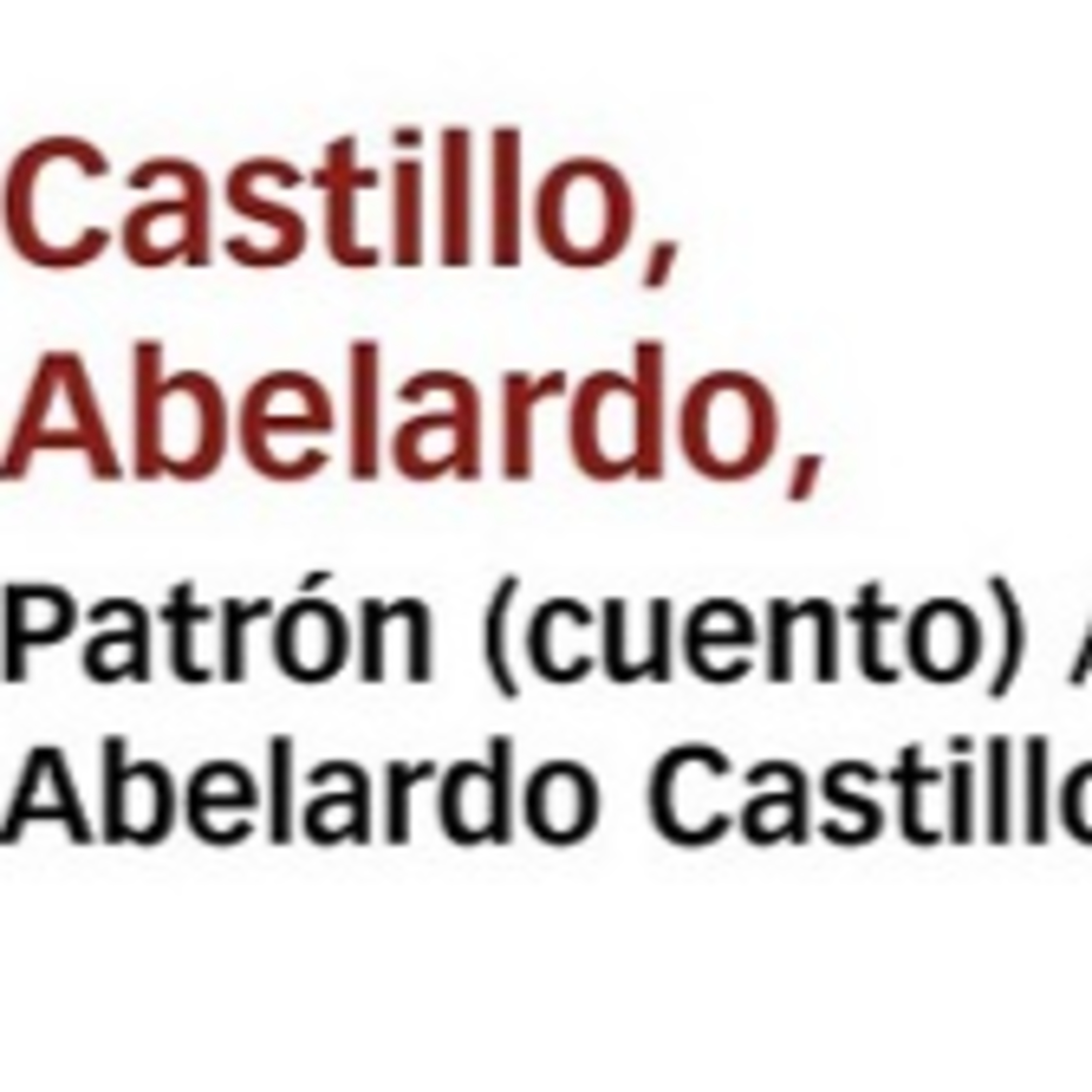 Patrón - Abelardo Castillo.