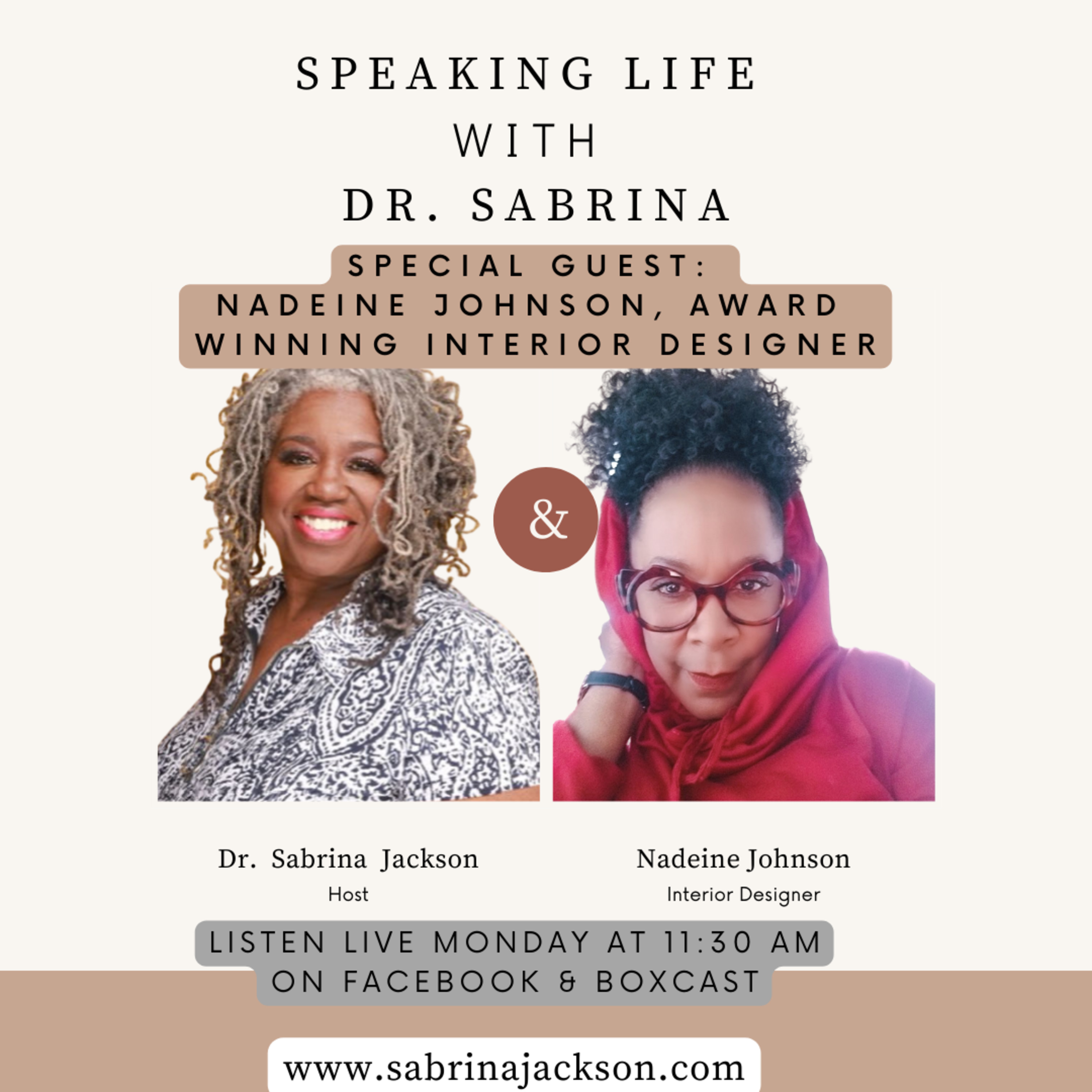 Speaking Life with Dr. Sabrina