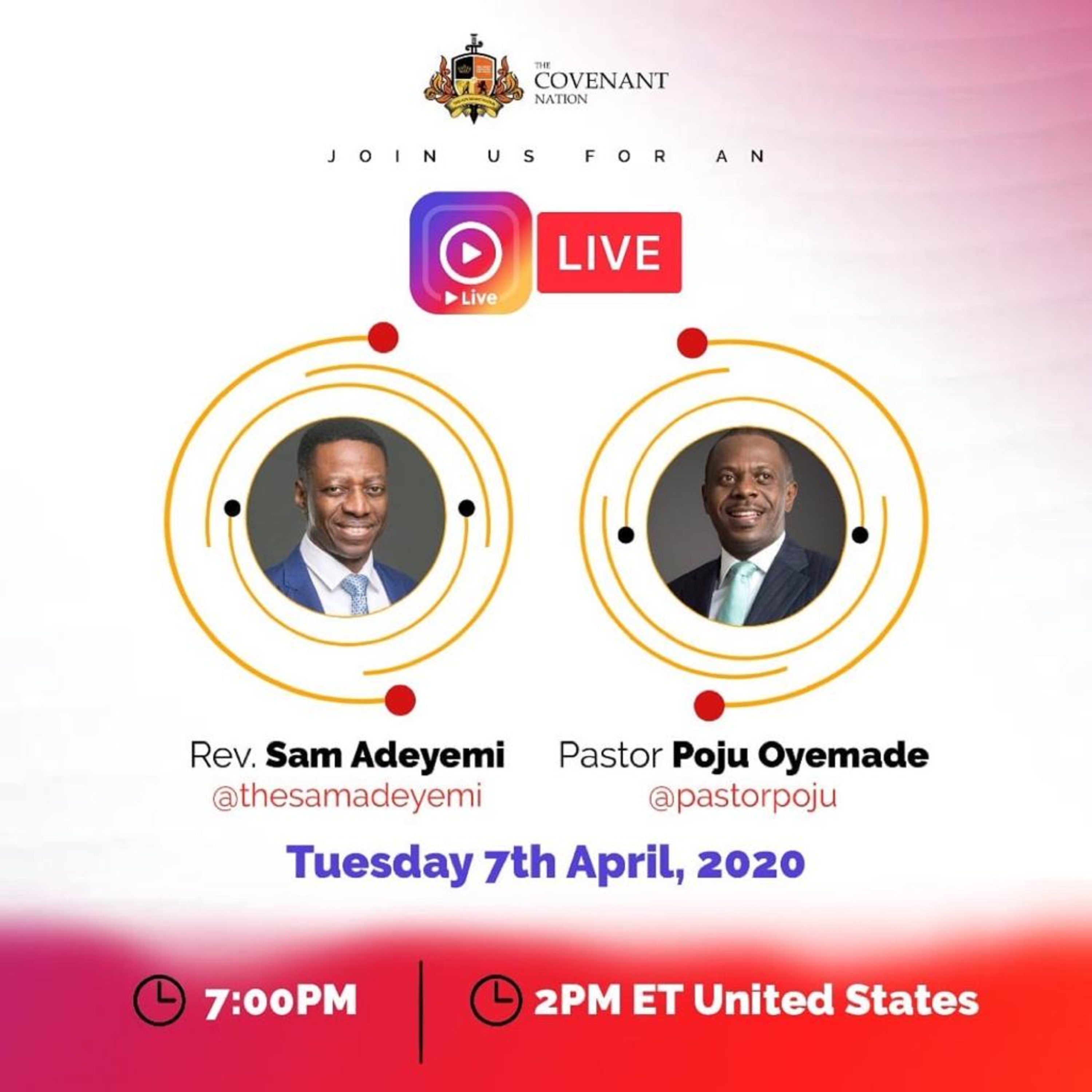 Pastor Poju and Rev. Sam Adeyemi speak on 5G, Coronavirus, Church and More | Pastor Poju Live episode artwork