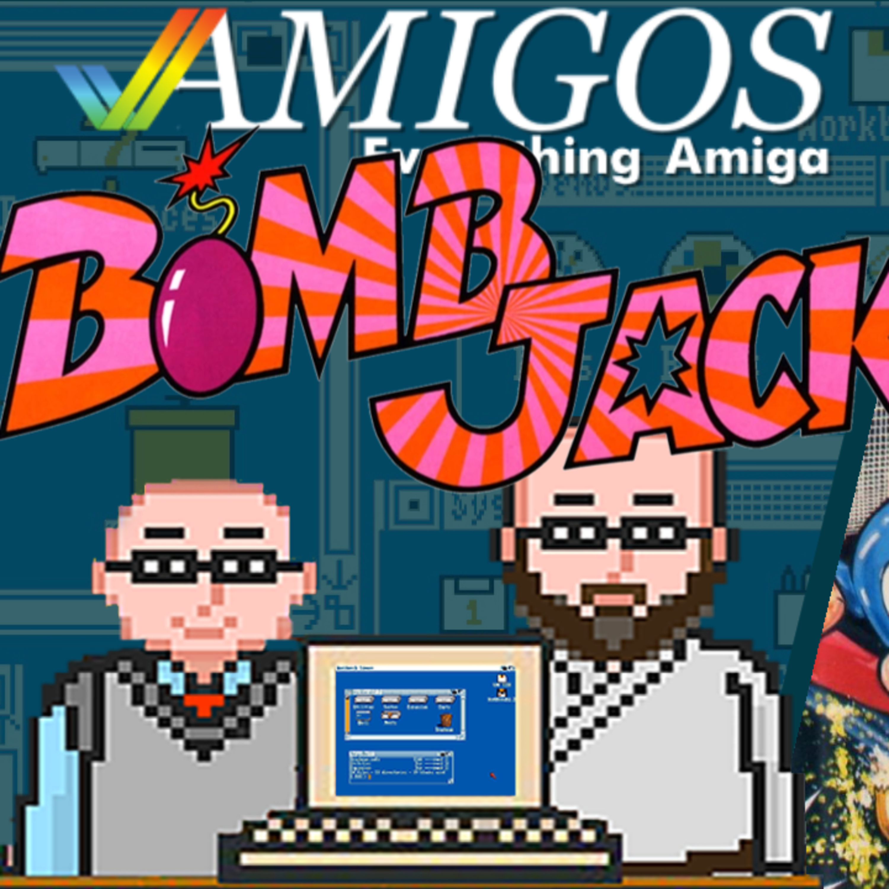 Bomb Jack topped the C64 and Speccy Charts - how's the Miggy version? Amigos: Everything Amiga 346 episode artwork