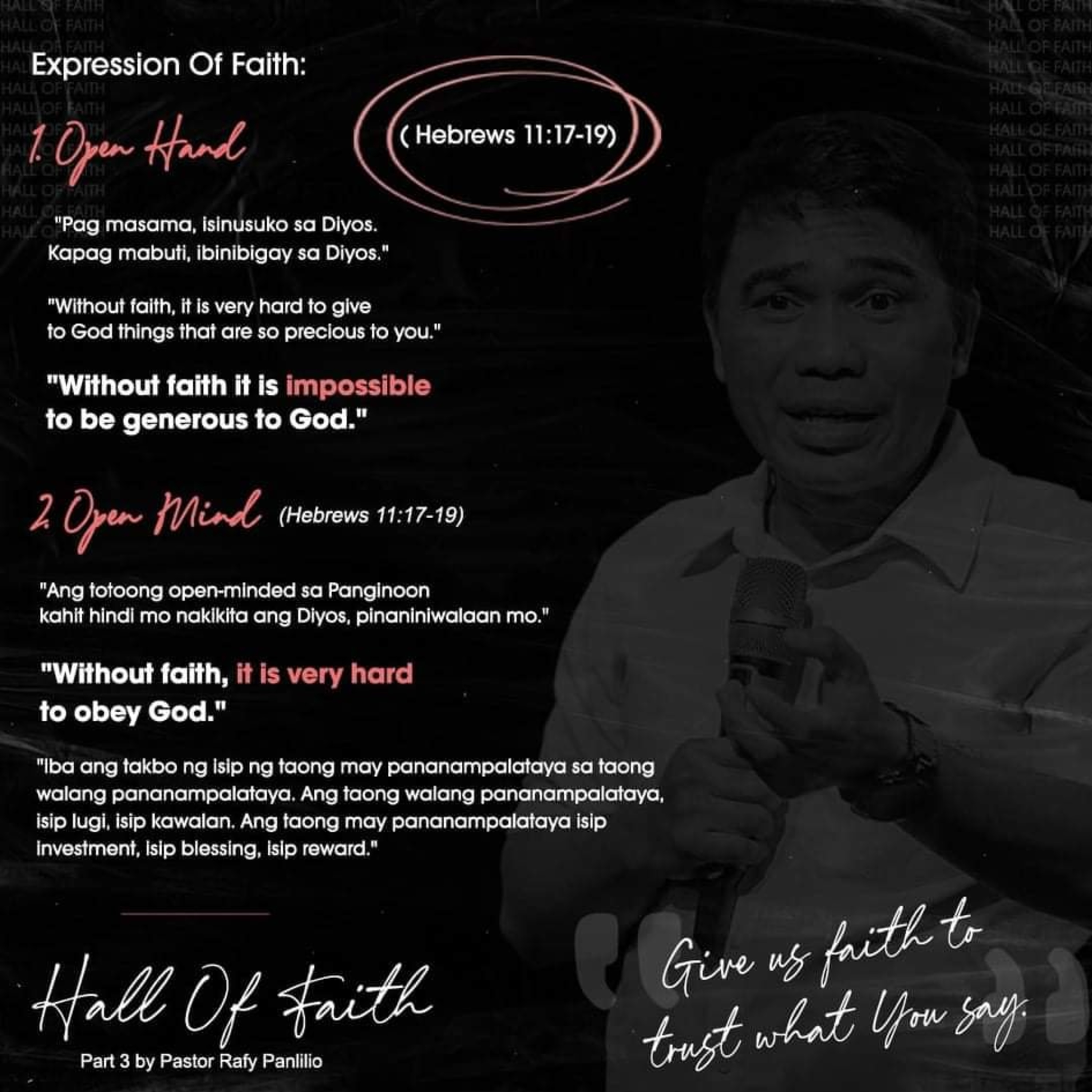 Ps. Rafy Panlilio: Hall of Faith Part 3 episode artwork