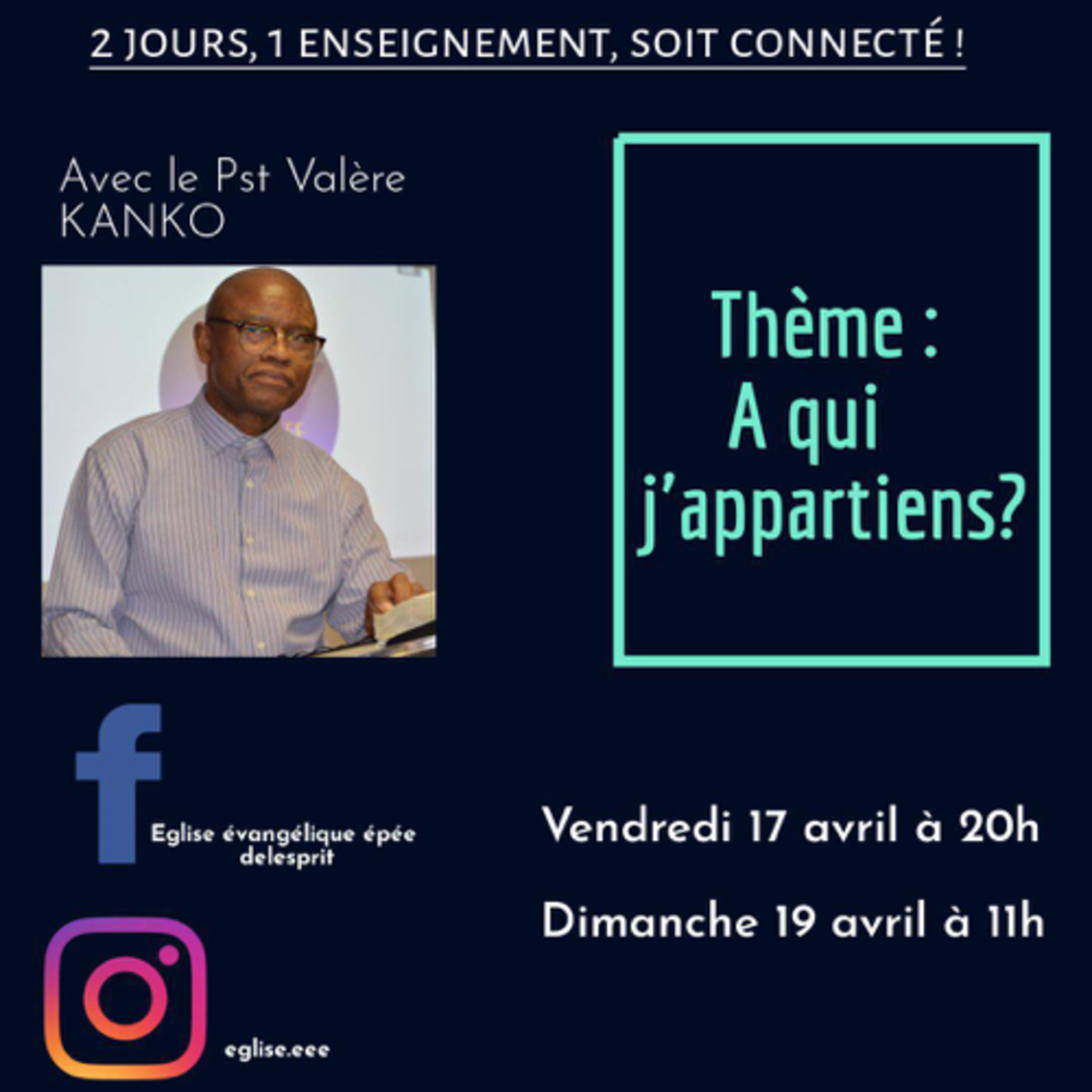 A QUI J’APPARTIENS ? Avec Pasteur VALÈRE KANKO  episode artwork