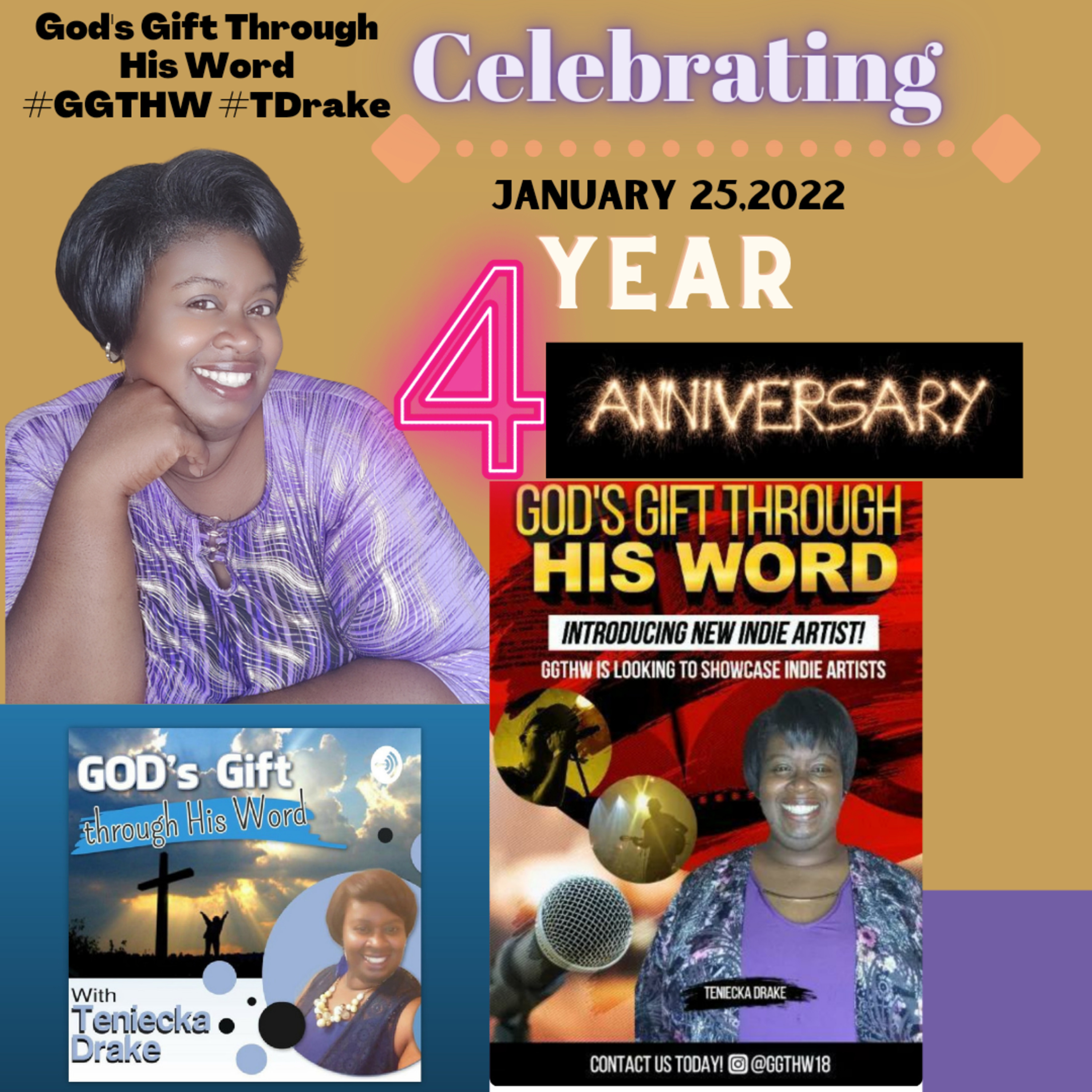 4 Year Anniversary for God's Gift Through His Word!!!! #GGTHW #4Years #TDrake🗣️🎙️🎙️🎙️🎙️ episode artwork