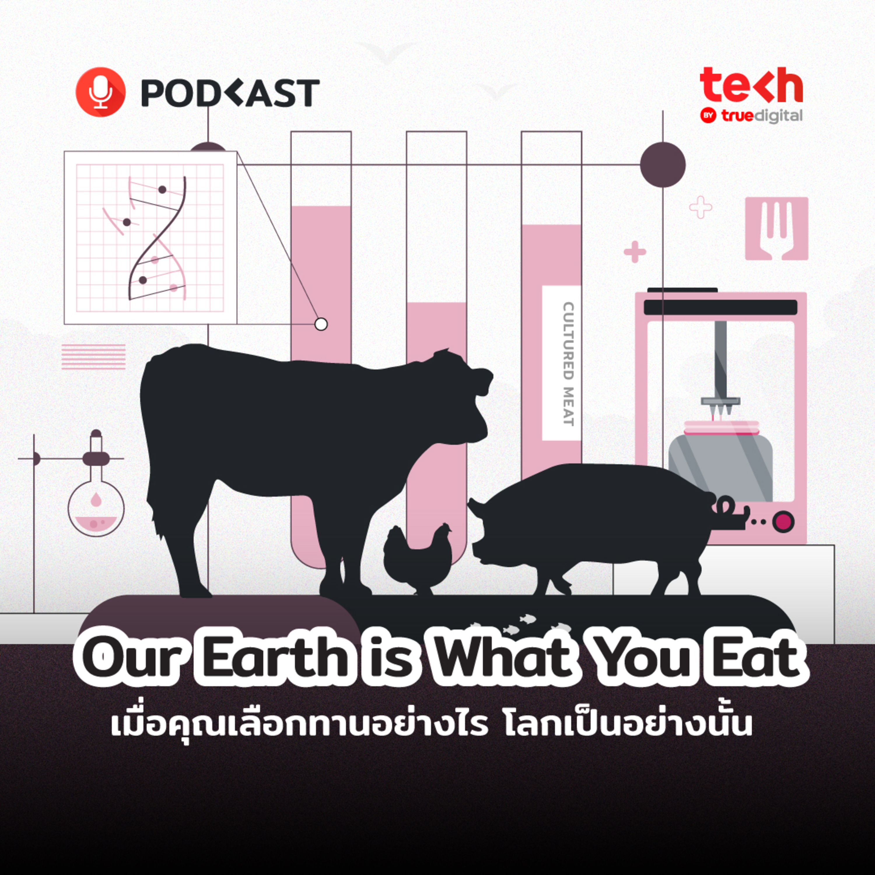 Foodtech เปลี่ยนโลก: Our earth is what you eat Part 2/2 | EP.7 - #TechByTrueDigitalPodcast episode artwork