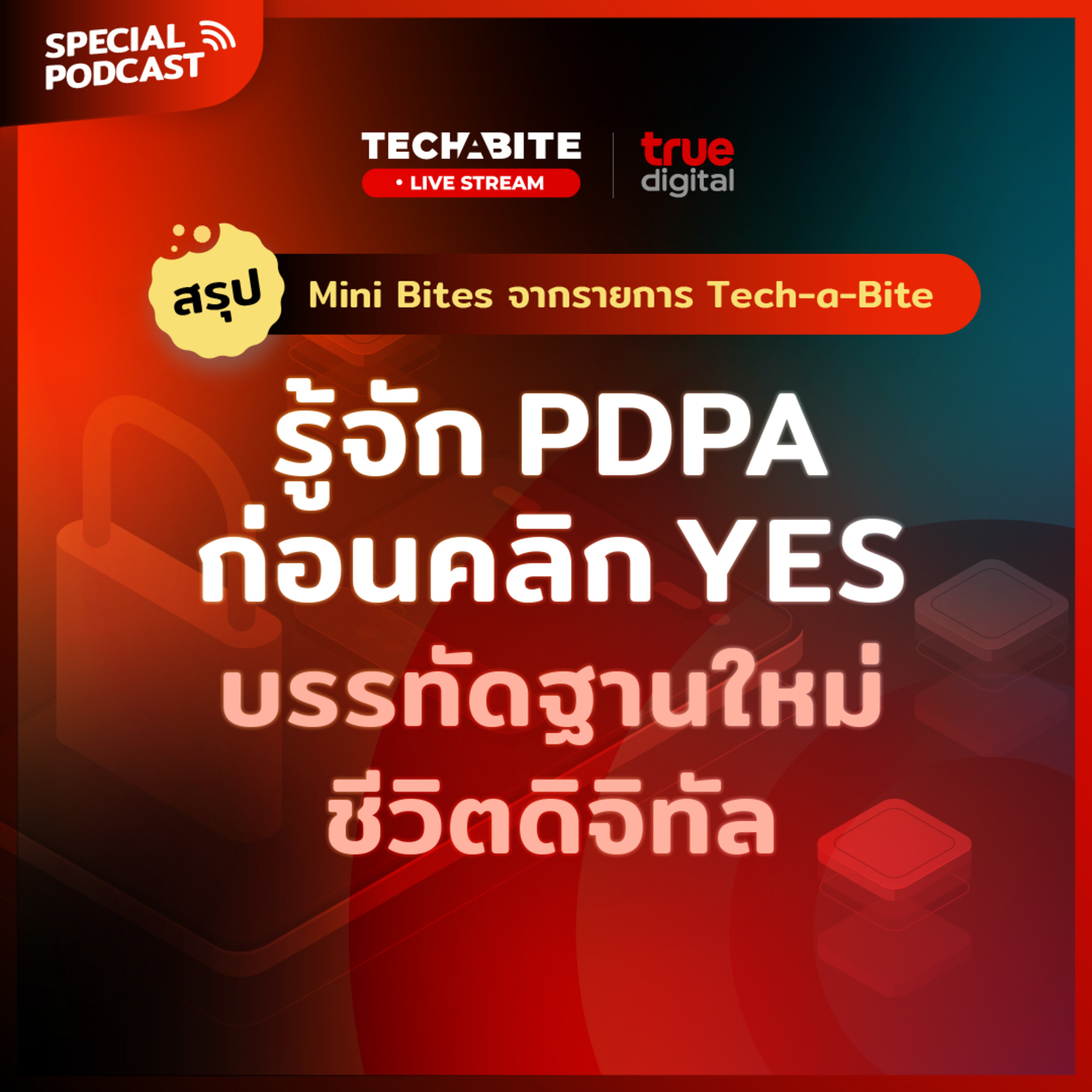 [SPECIAL PODCAST] "รู้จัก PDPA ก่อนคลิก Yes" | EP.29 - #TechByTrueDigitalPodcast episode artwork
