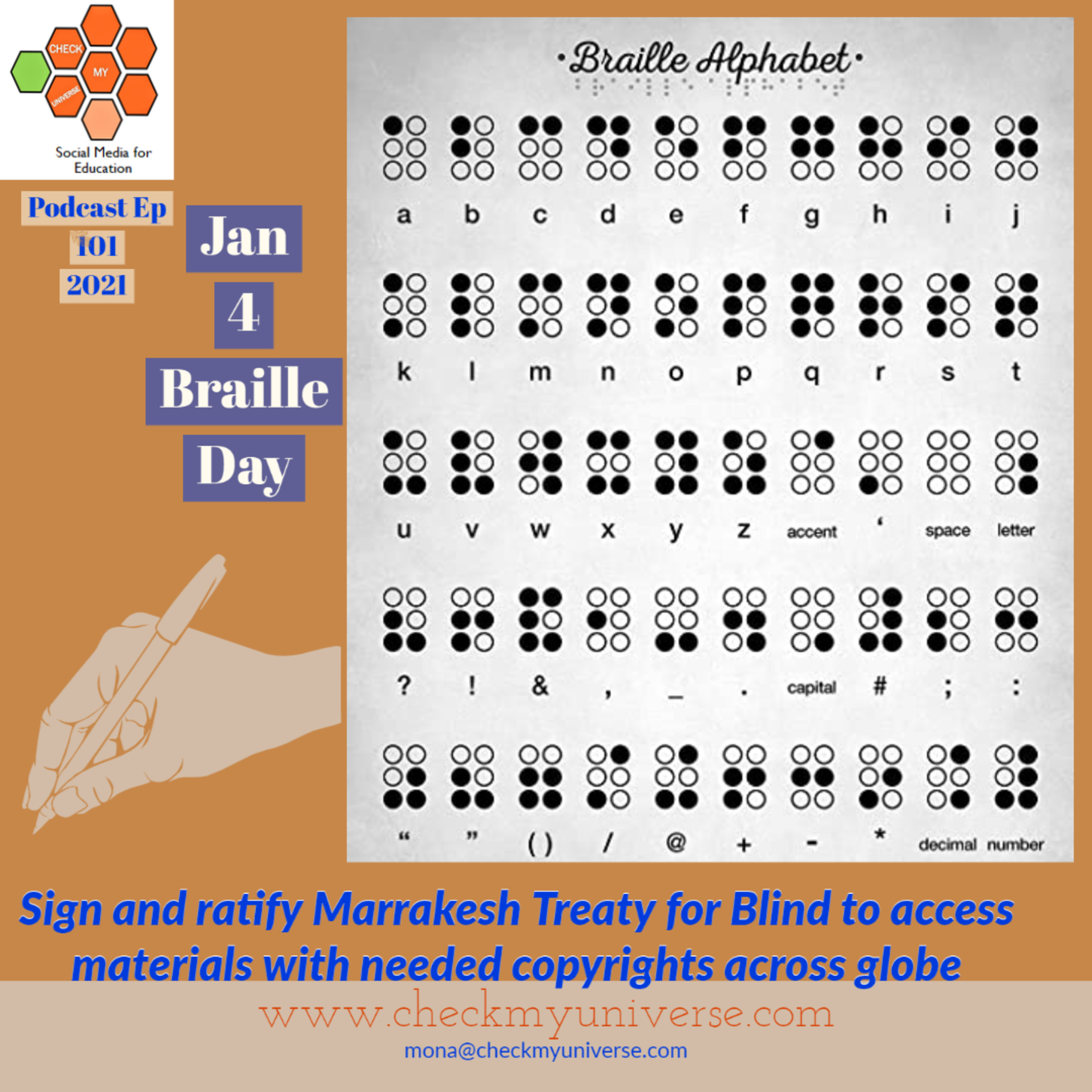 #MondayMotivation#WorldBrailleDay  episode artwork