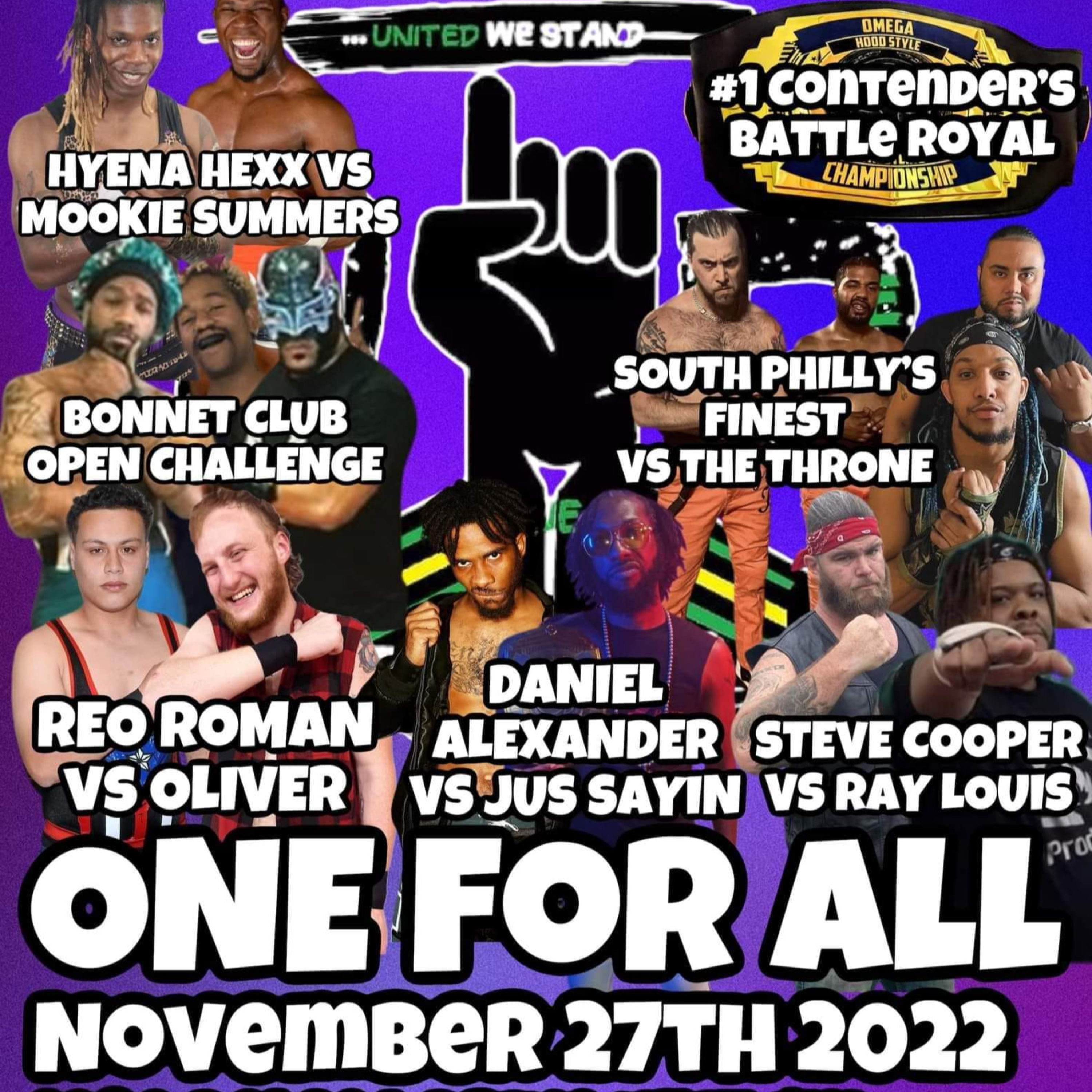 2300 Wrestling Podcast: WER1 Presents One For All Show episode artwork