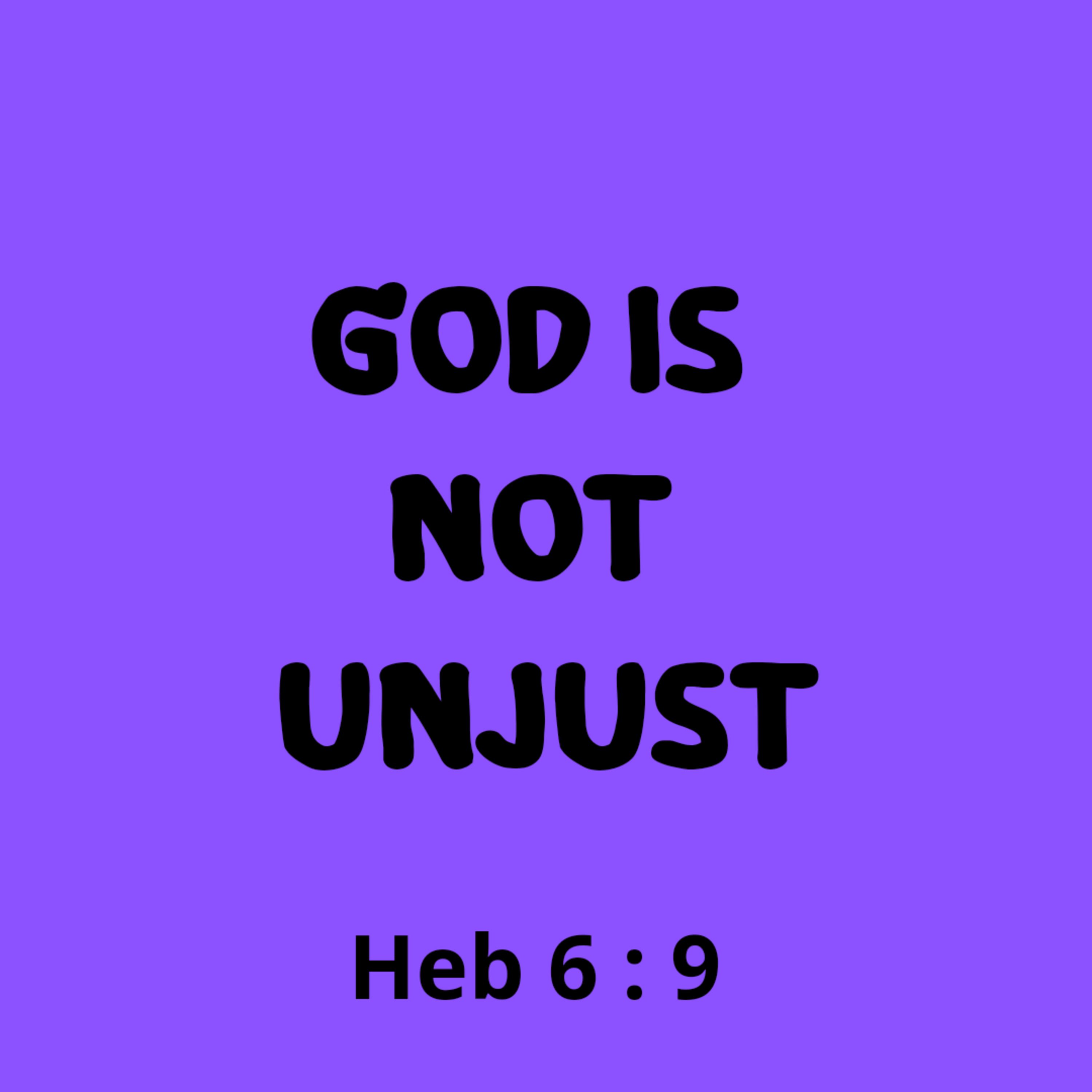 God Is Not Unjust. episode artwork