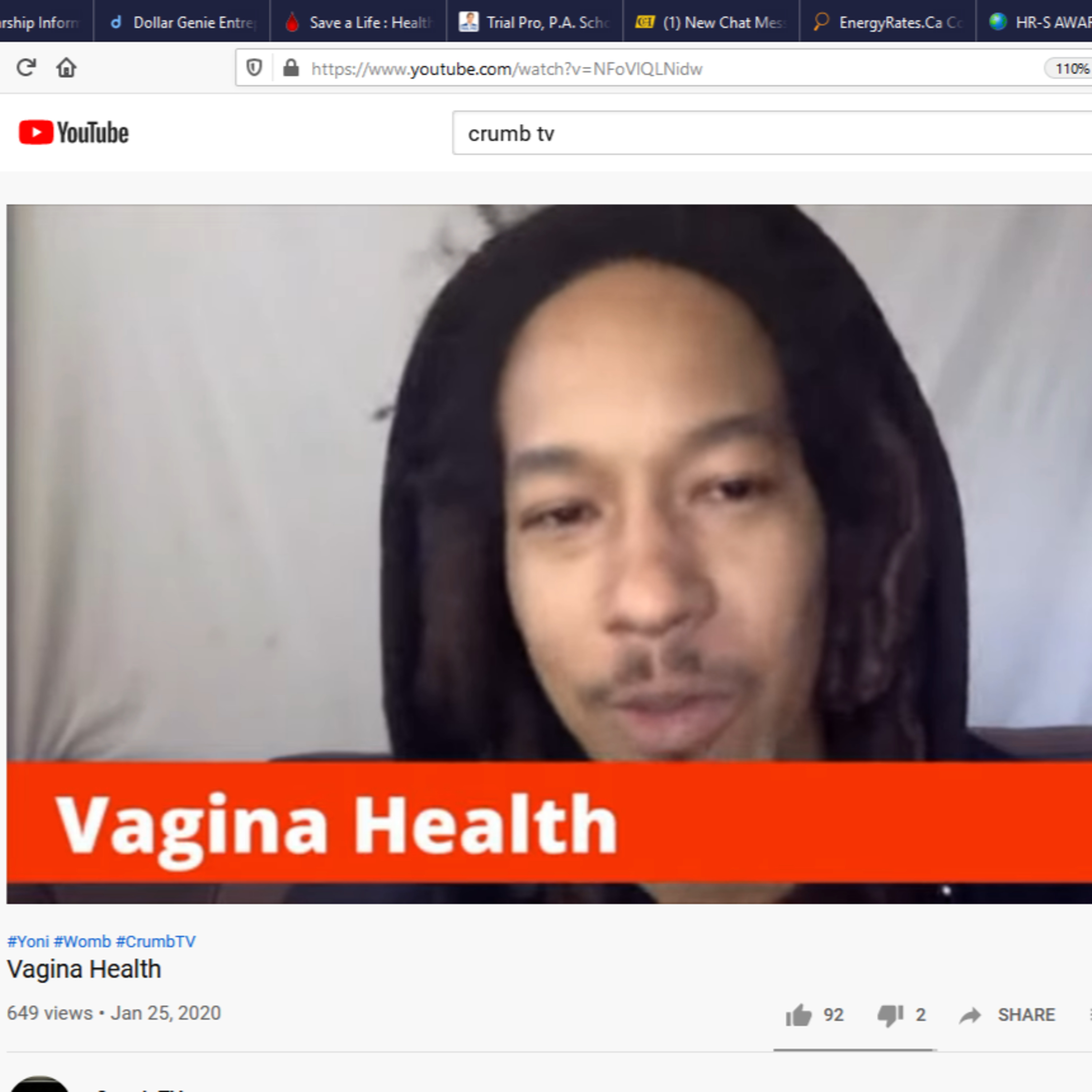Vagina Health (Y'all ain't HEALthy) #Yoni #Womb #CrumbTV - Crumb TV Audio produced by @GrandpaCrunk episode artwork