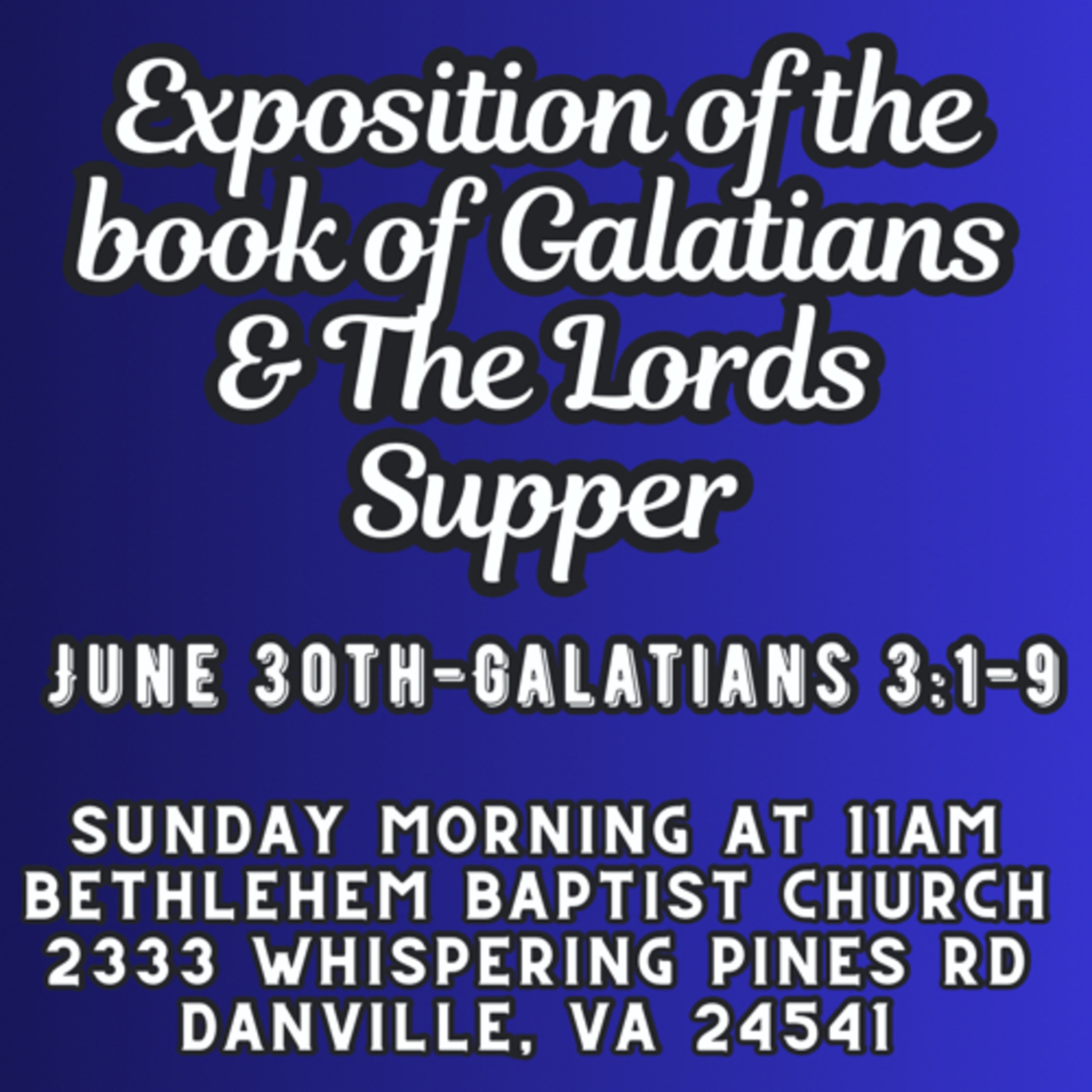 Bethlehem Baptist Church-Danville, VA-Sermons