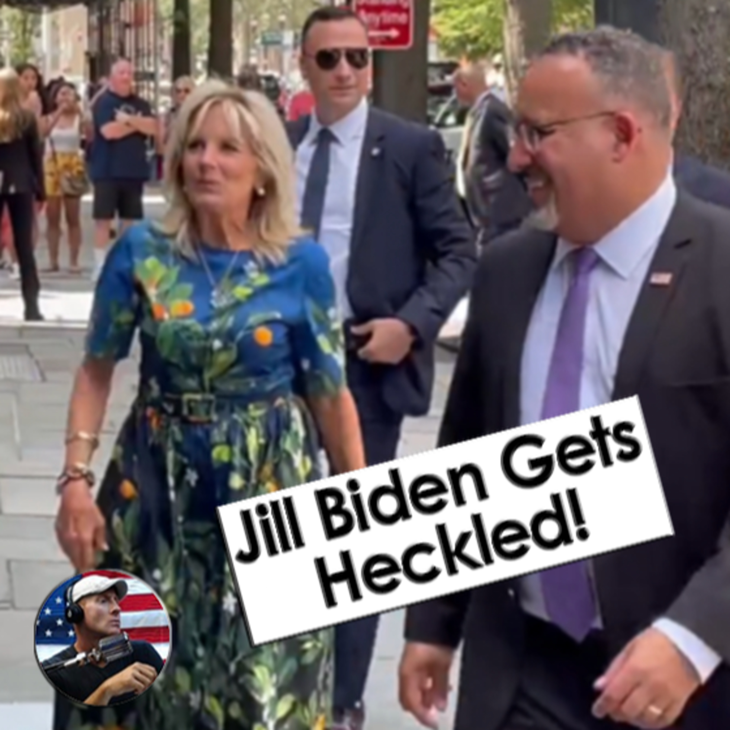 Reaction Video Jill Biden Gets Heckled while Going For Ice Cream. Secret Service Laughs episode artwork