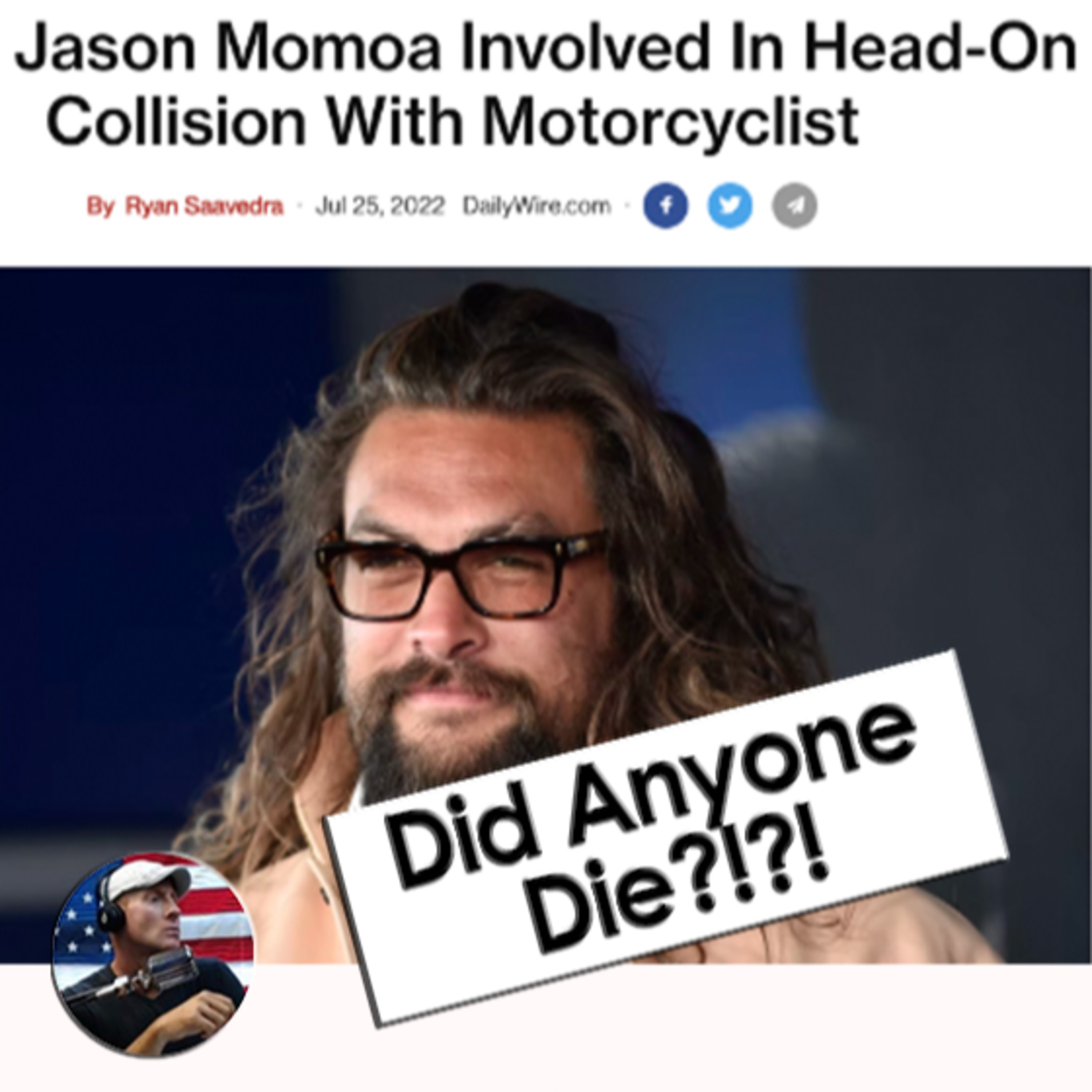 Jason Momoa Involved In Head-On Collision With Motorcyclist and is the US in a Recession? episode artwork