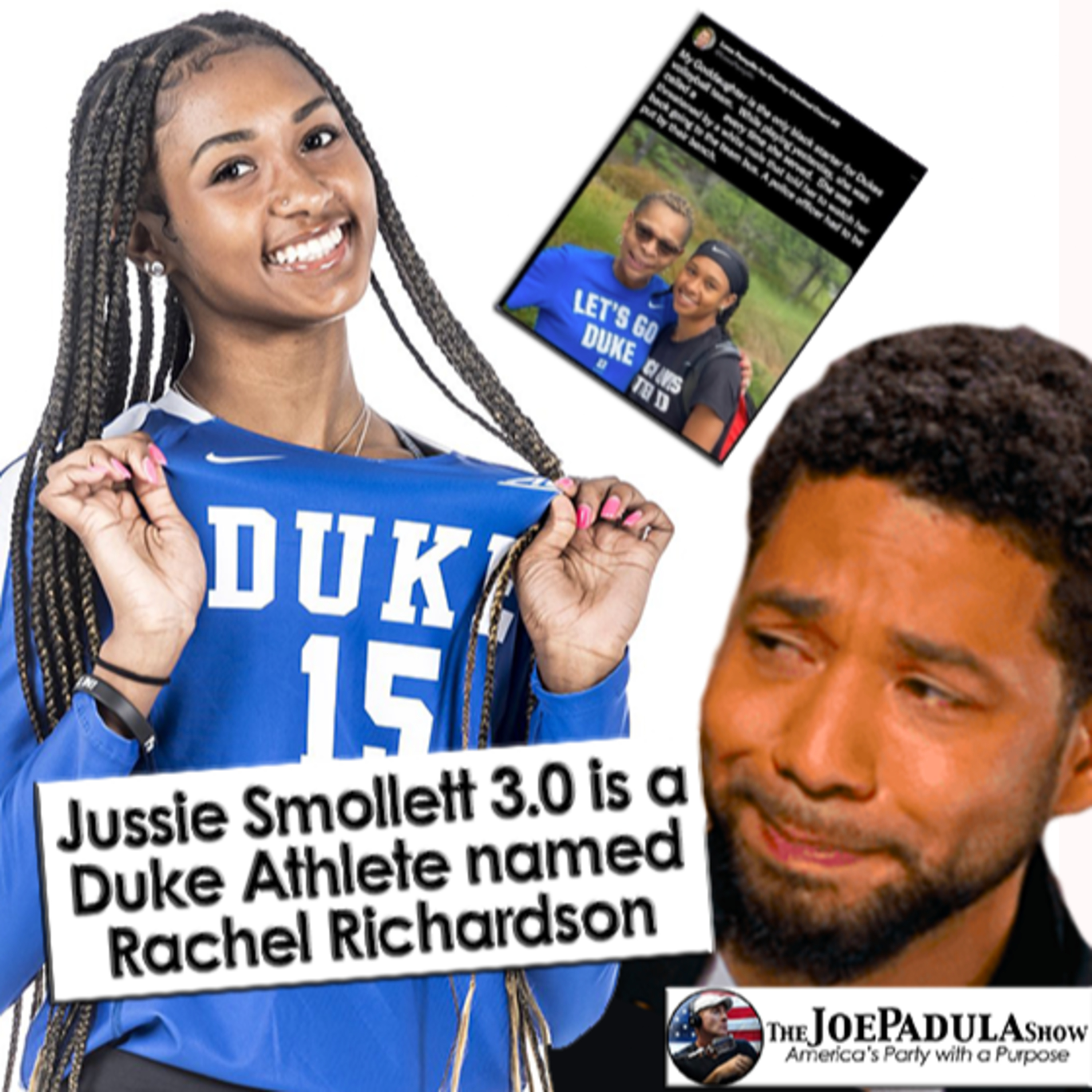 Jussie Smollett 3.0 as A Duke Volleyball Player Claimed what is yet another fake hate crime episode artwork