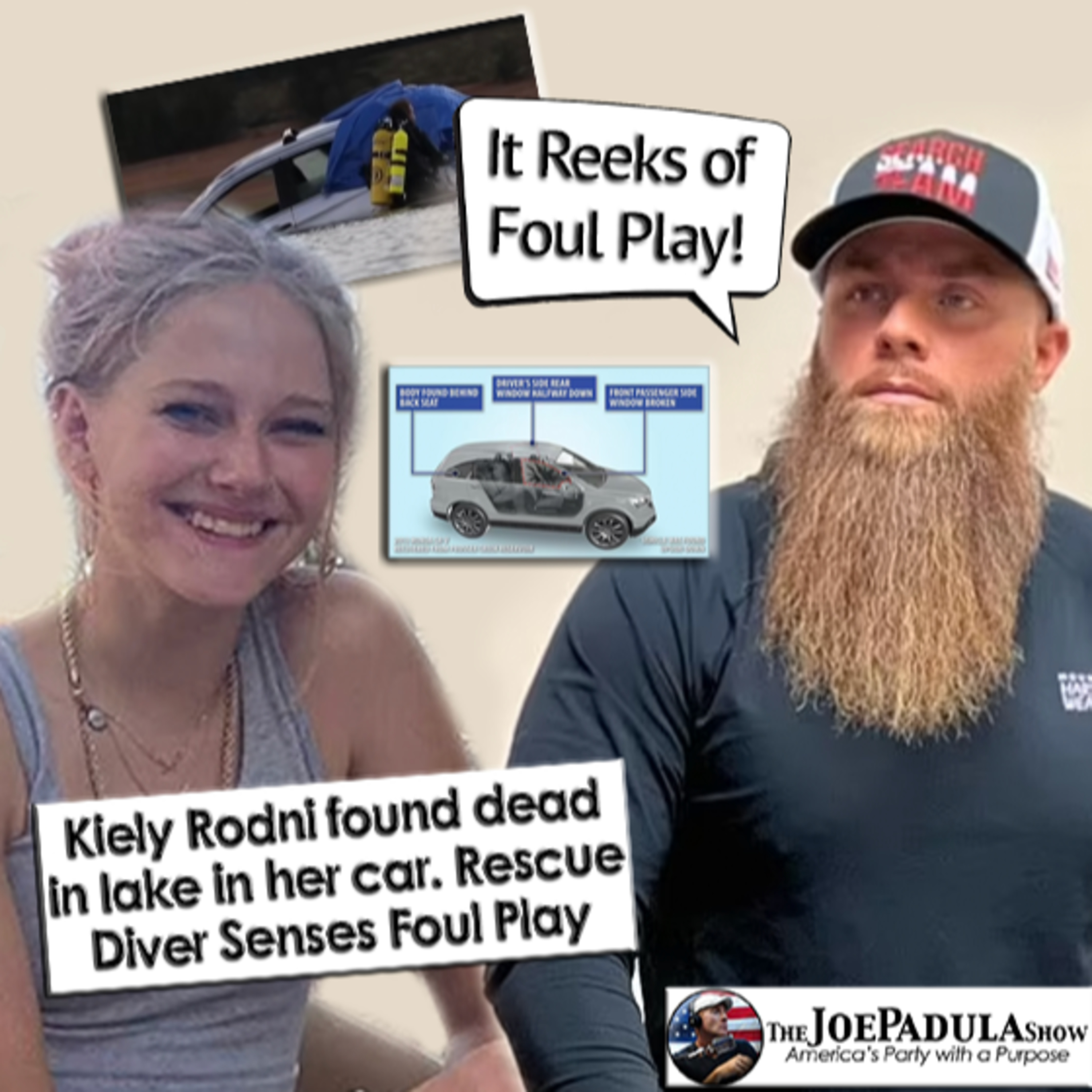Missing 16 year old camper Kiely Rodni found dead in lake in car. Rescue Diver says Foul Play episode artwork