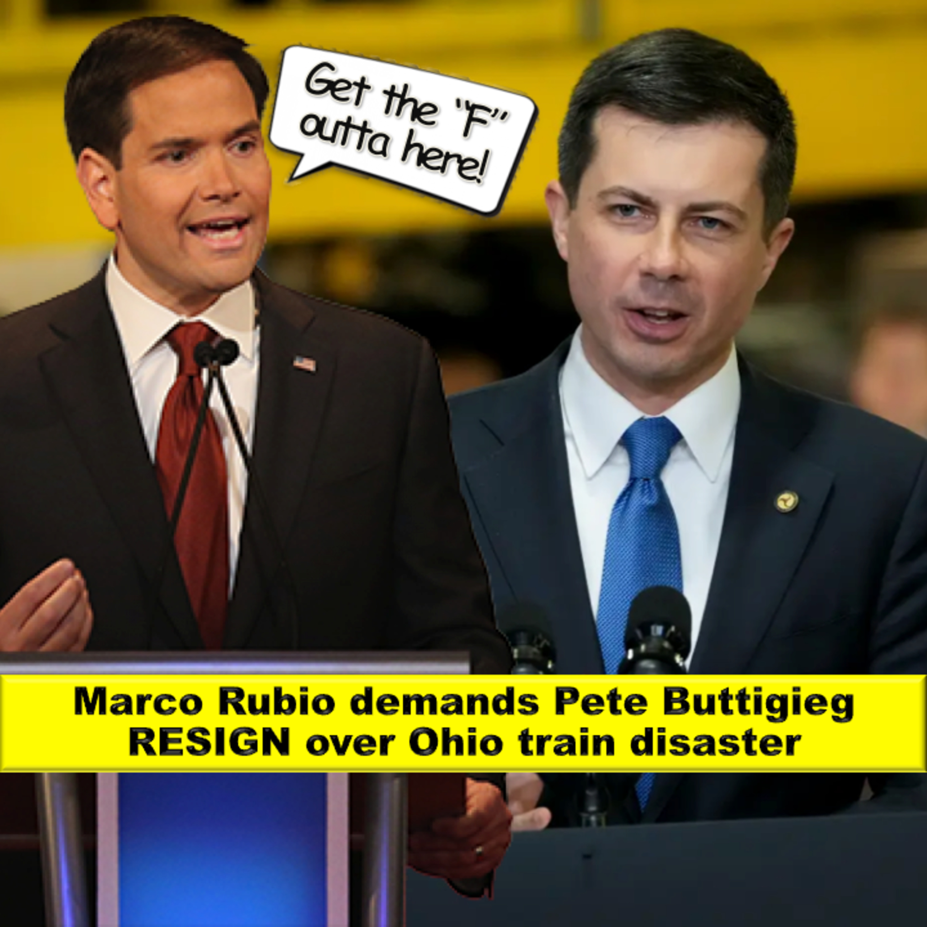 Marco Rubio demands Pete Buttigieg RESIGN over Ohio train disaster and More of the Headlining News episode artwork