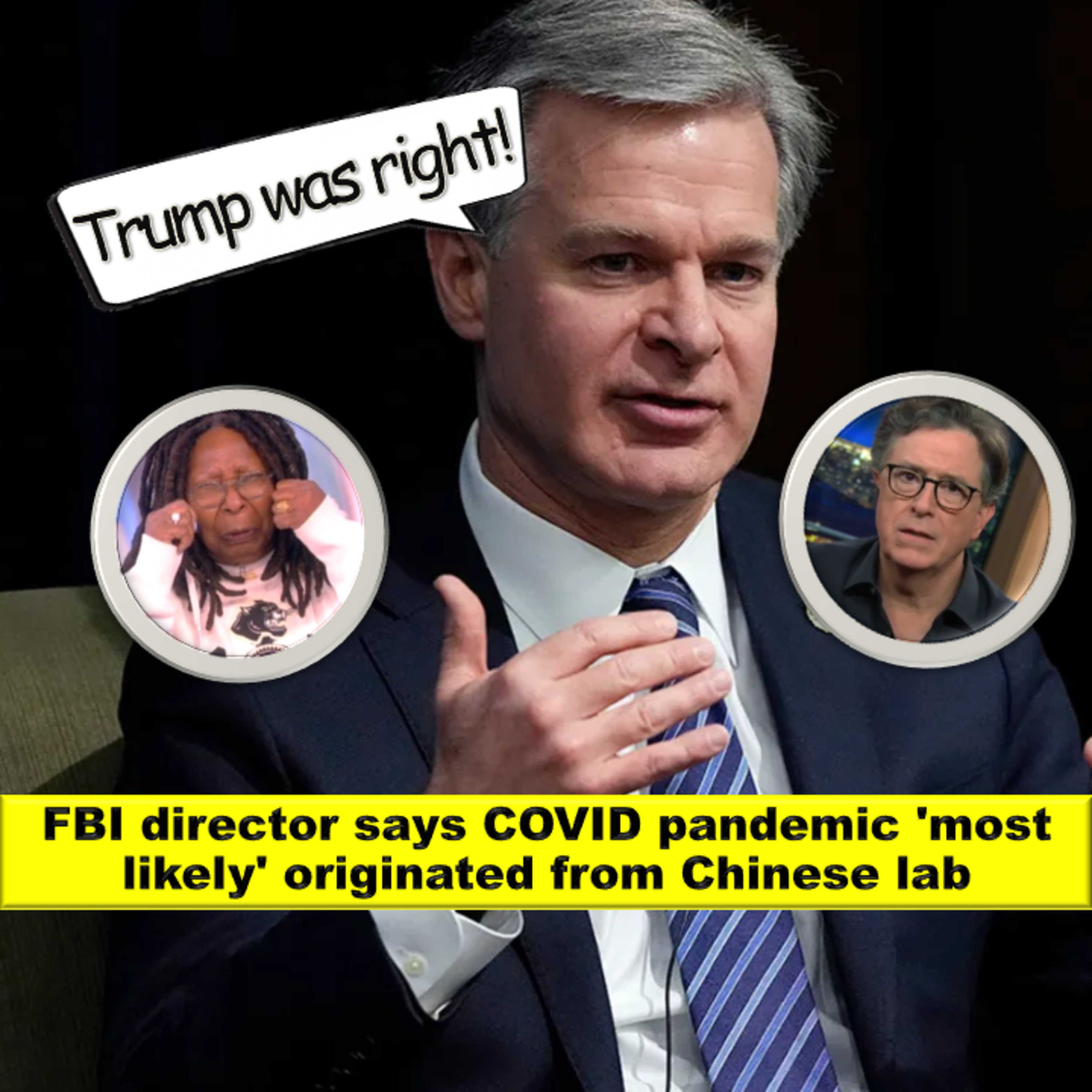 FBI director says COVID pandemic 'most likely' originated from Chinese lab episode artwork