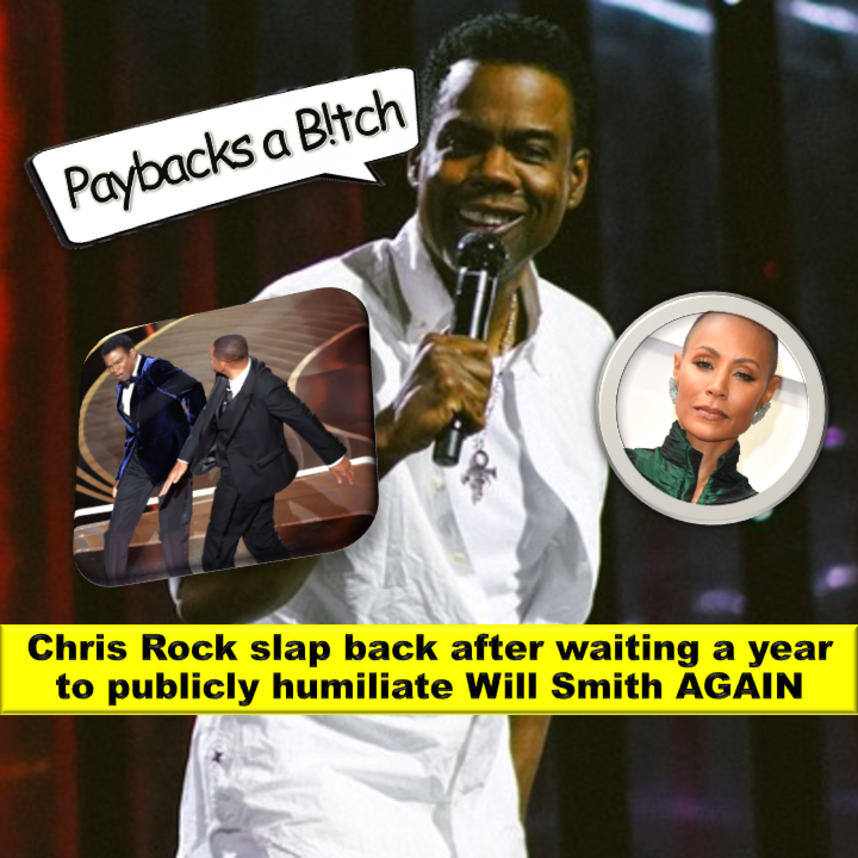 Chris Rock slap back after waiting a year to publicly humiliate Will Smith AGAIN episode artwork