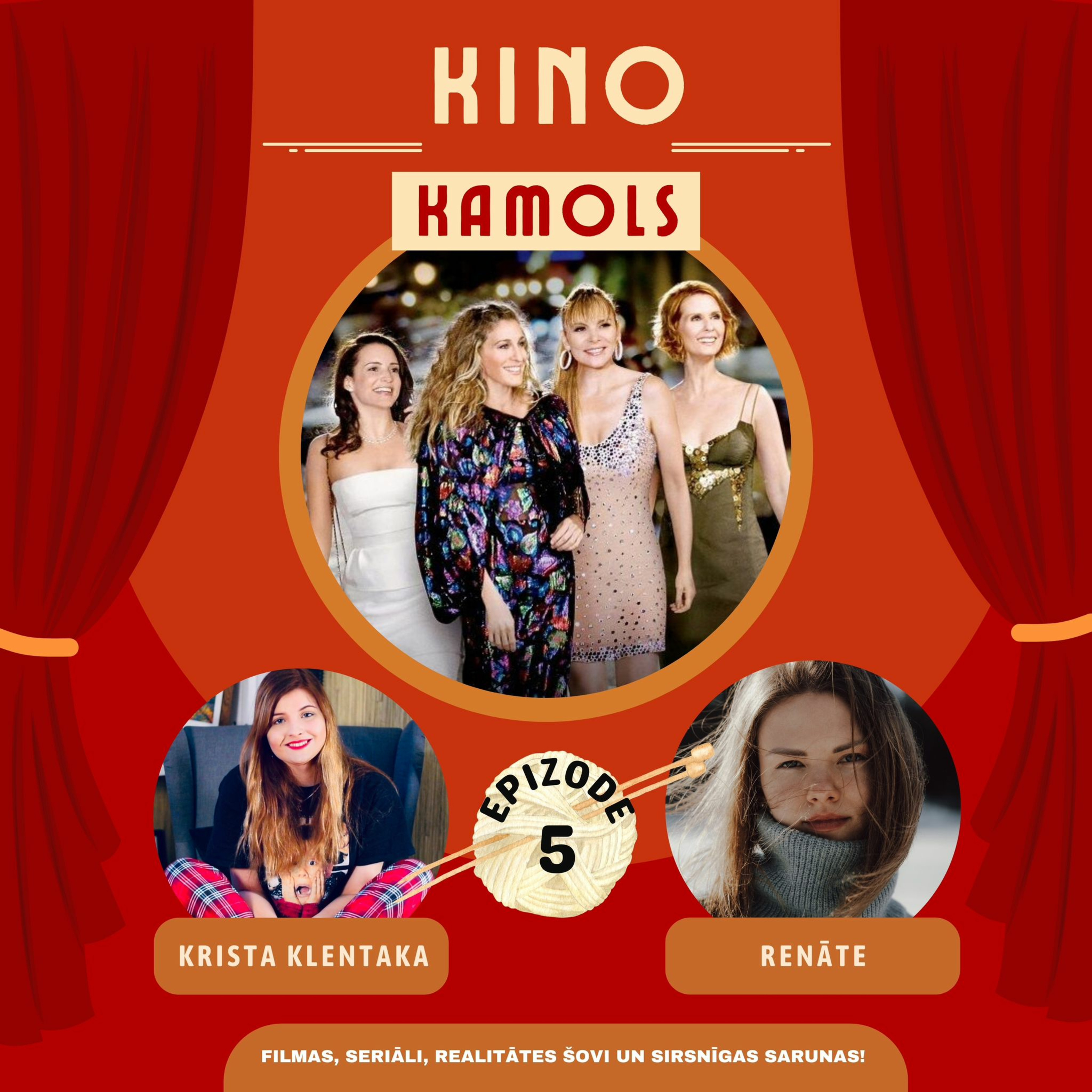 KINO KAMOLS 5. EPIZODE (SERIĀLS "SEX AND THE CITY”) • GALVENO VAROŅU DZĪVES PĀRMAIŅAS UN ATTIECĪBAS • episode artwork
