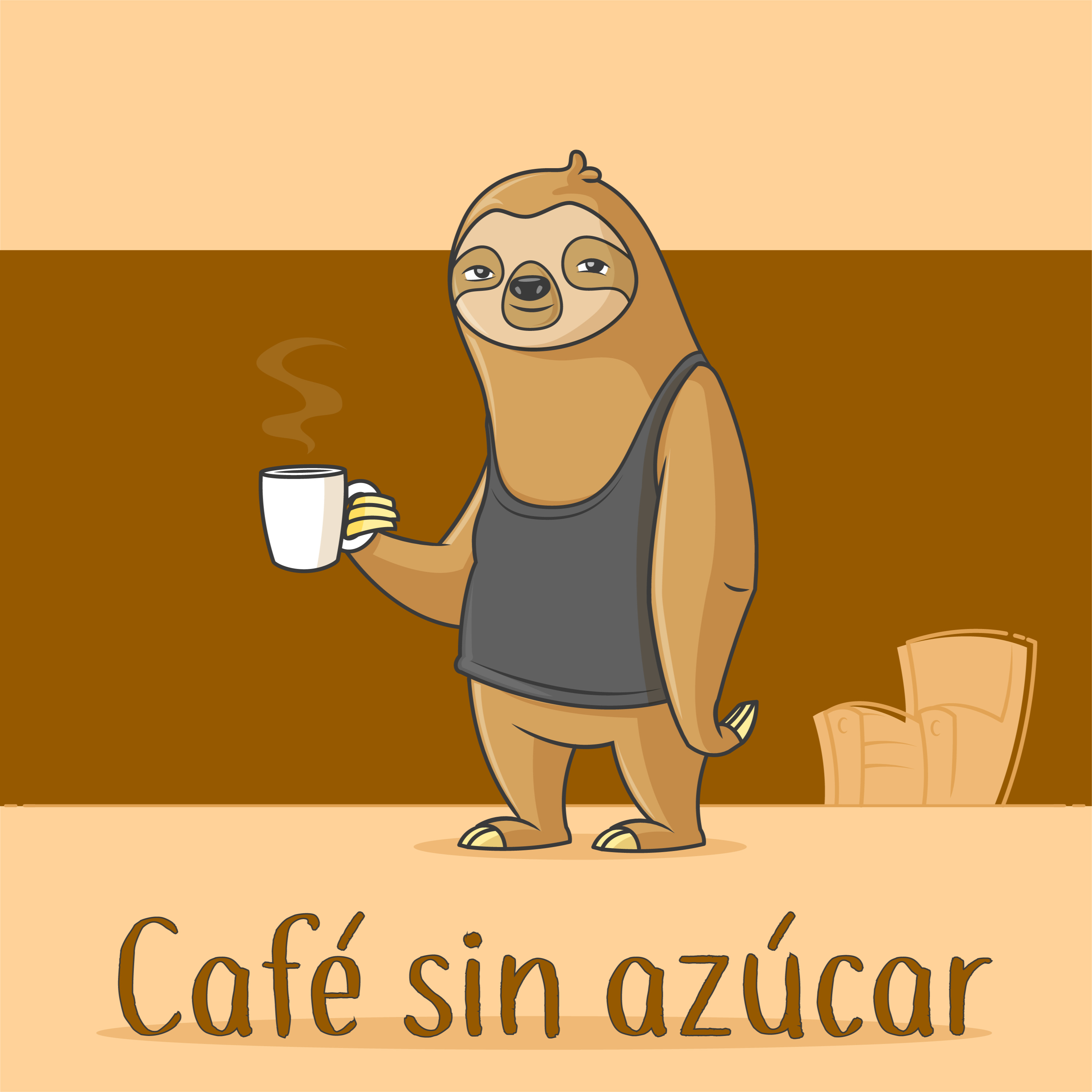Café sin azúcar