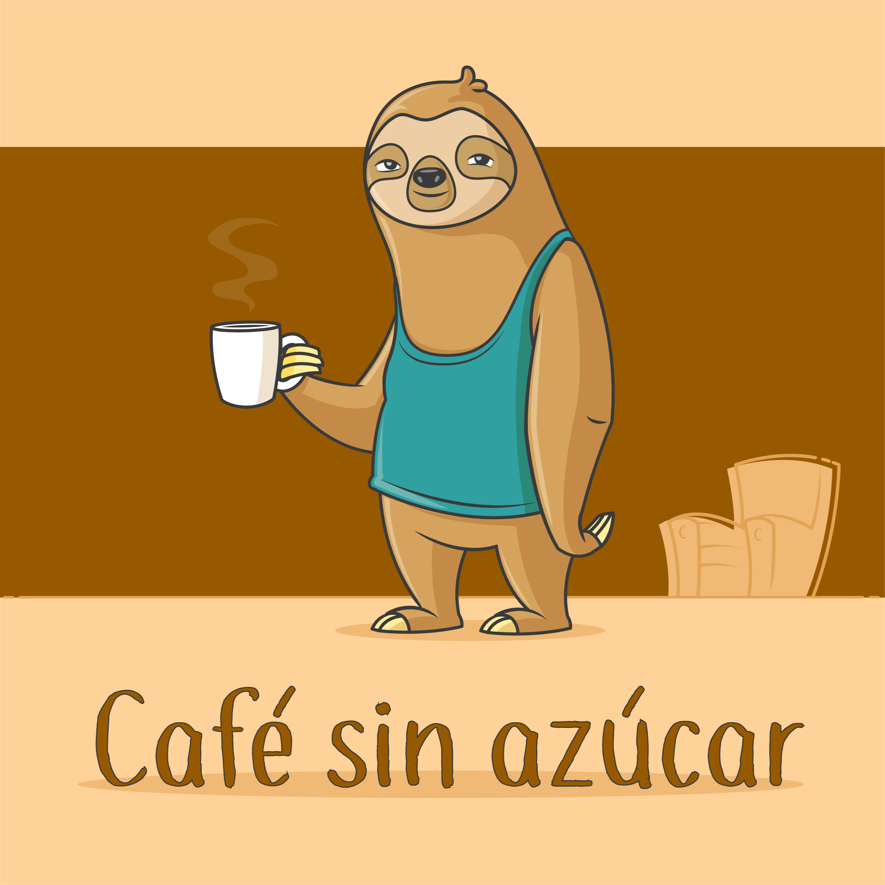 Café sin azúcar