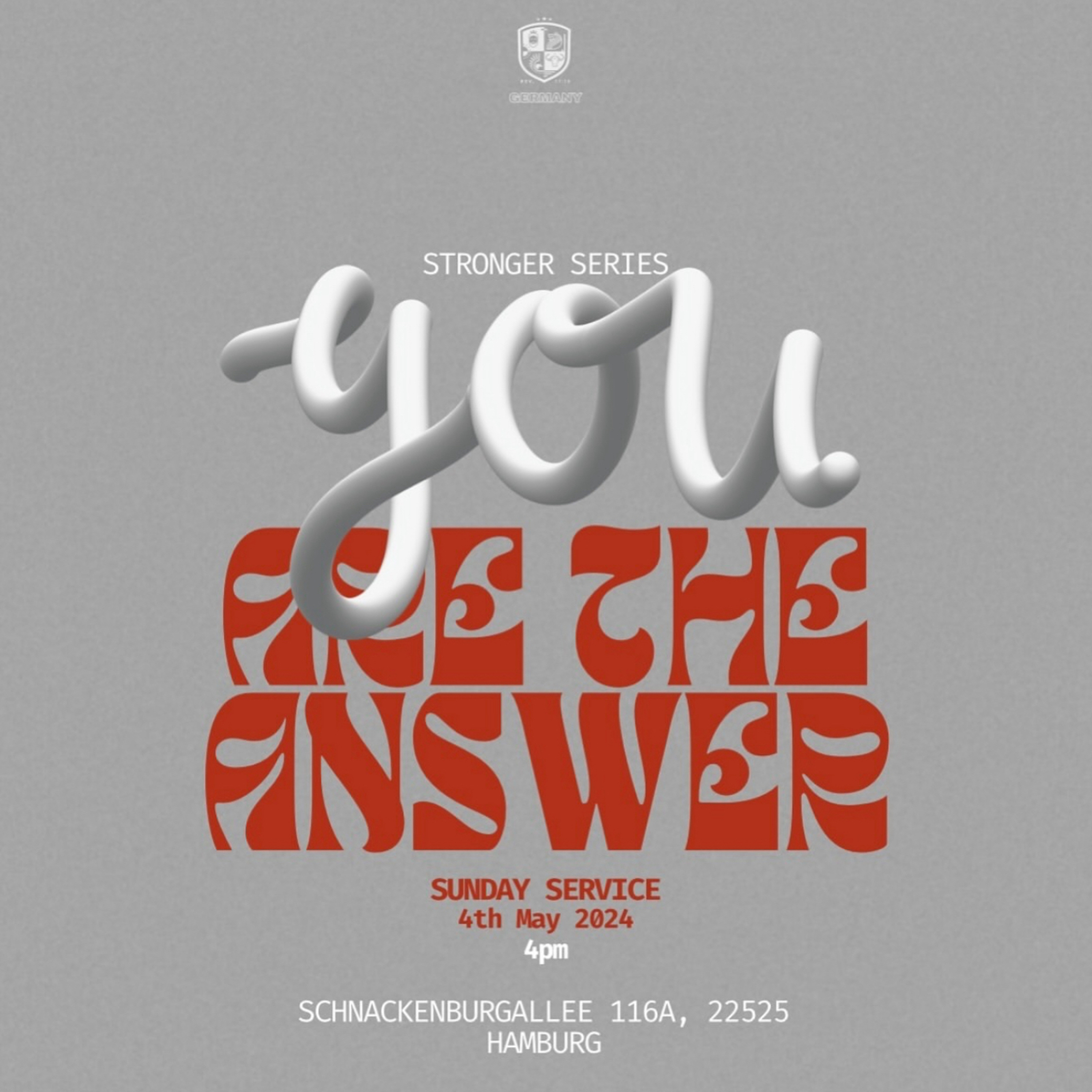 Stronger: You Are The Answer!