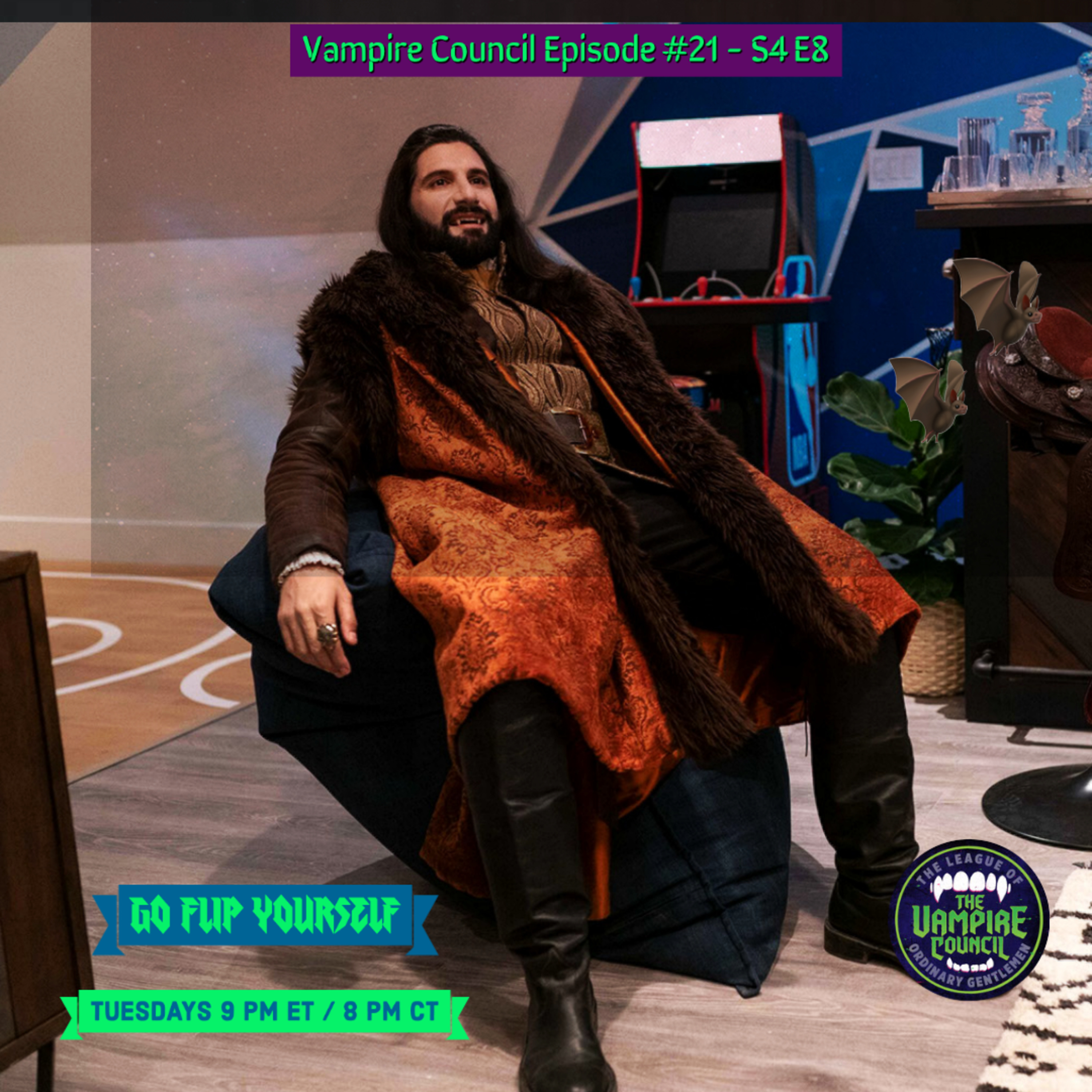  League Podcast The Vampire Council Episode #21 - A What We Do In The Shadows Podcast S4 E08 episode artwork