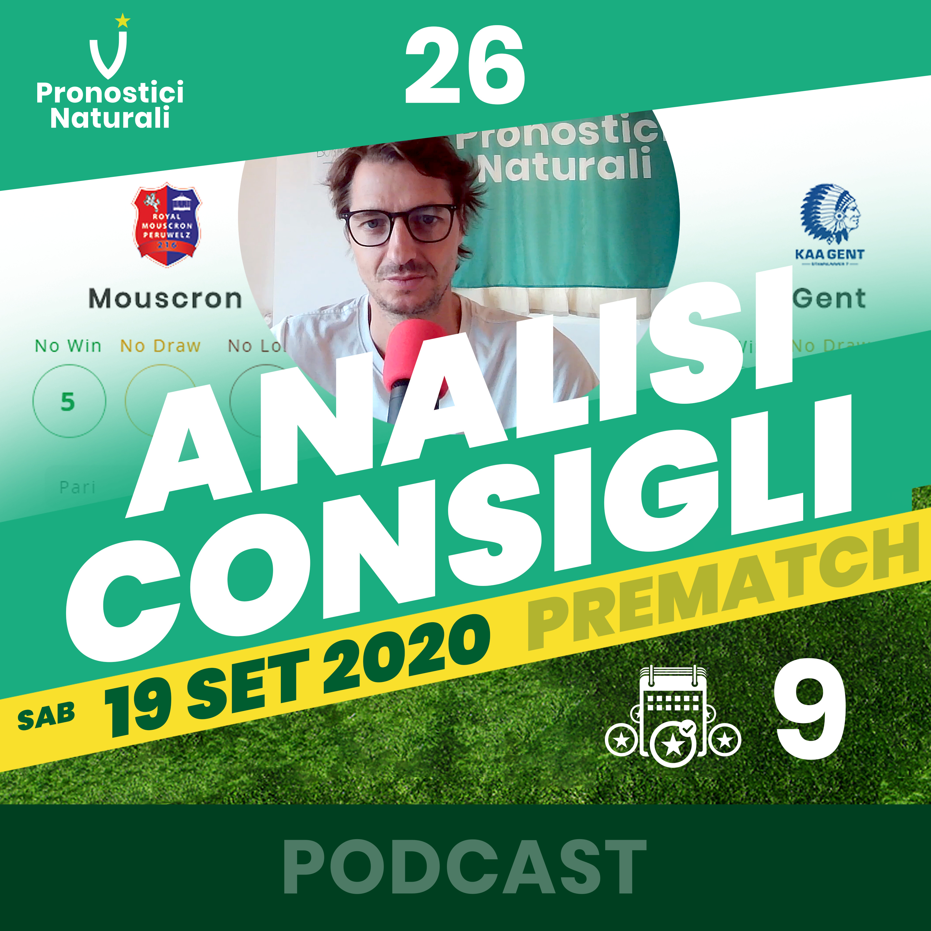 [PRONOSTICI] Sab 19 Set, mini analisi tabellone oggi in Belgio e Scozia, unici campionati maturi. episode artwork