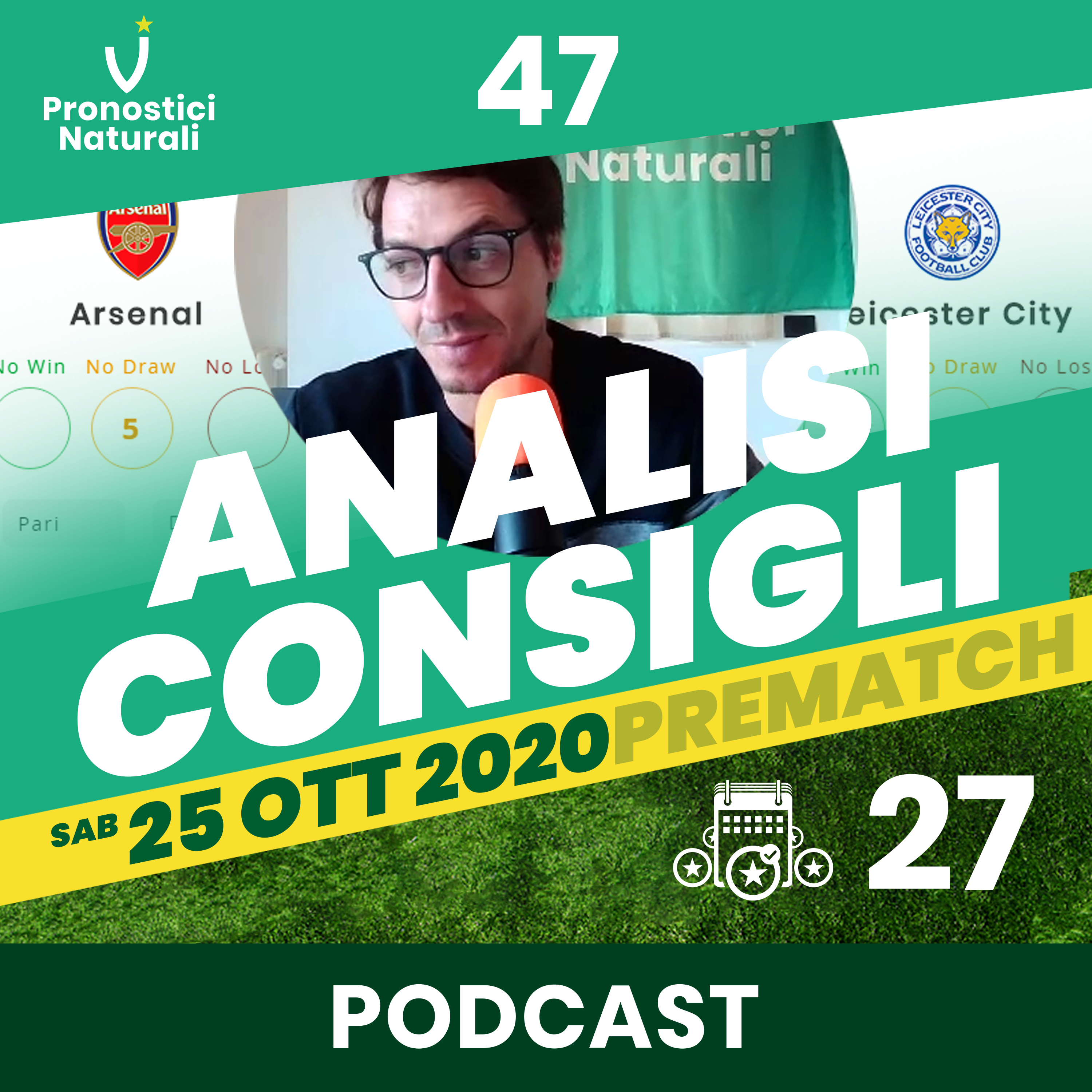 [ANALISI PRE] 27 Pronostici naturali oggi Domenica 25 ottobre 2020, spunti e suggerimenti betting. episode artwork