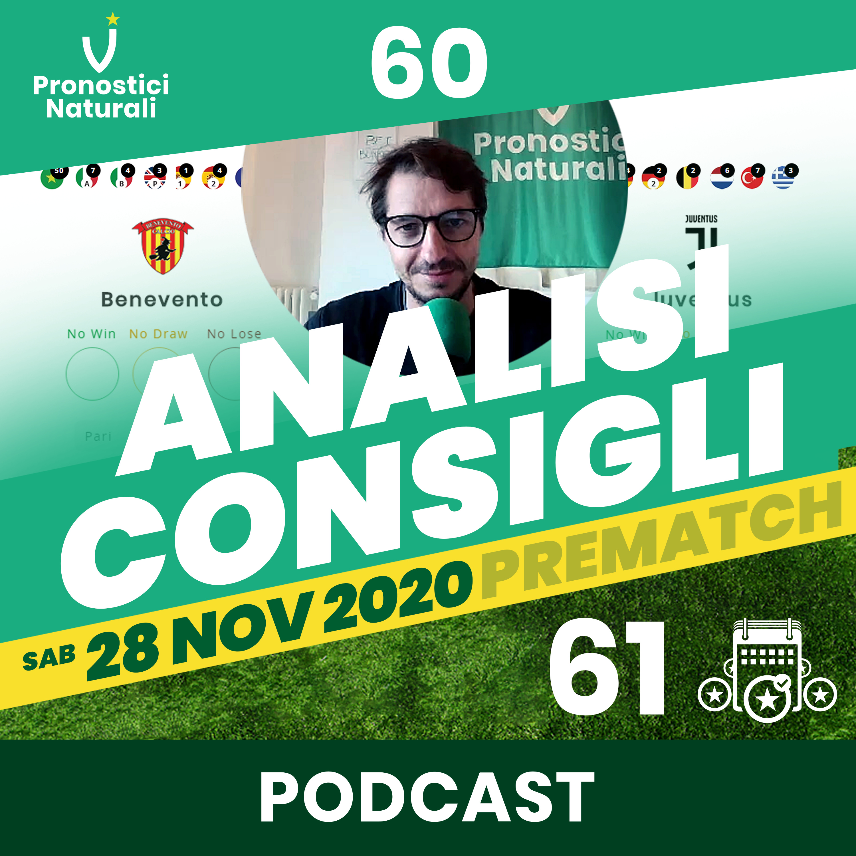 [ANALISI PRE] 61 pronostici naturali oggi per le bolle calcio del Sabato su 15 campionati in Europa. episode artwork