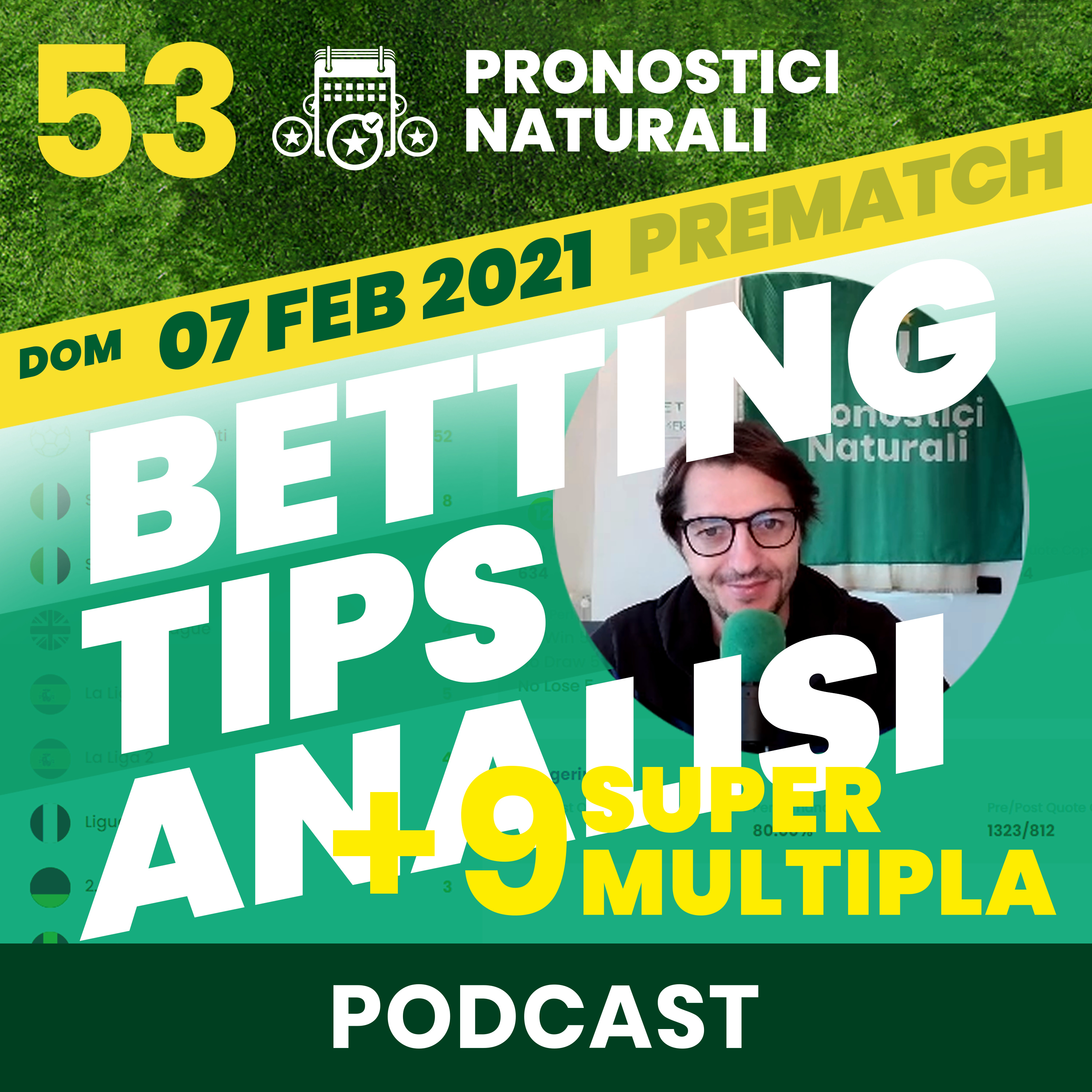 [ANALISI PRE] Oggi 53 pronostici naturali + mia bolla SuperMultipla9 scommessa a sistema Domenica episode artwork