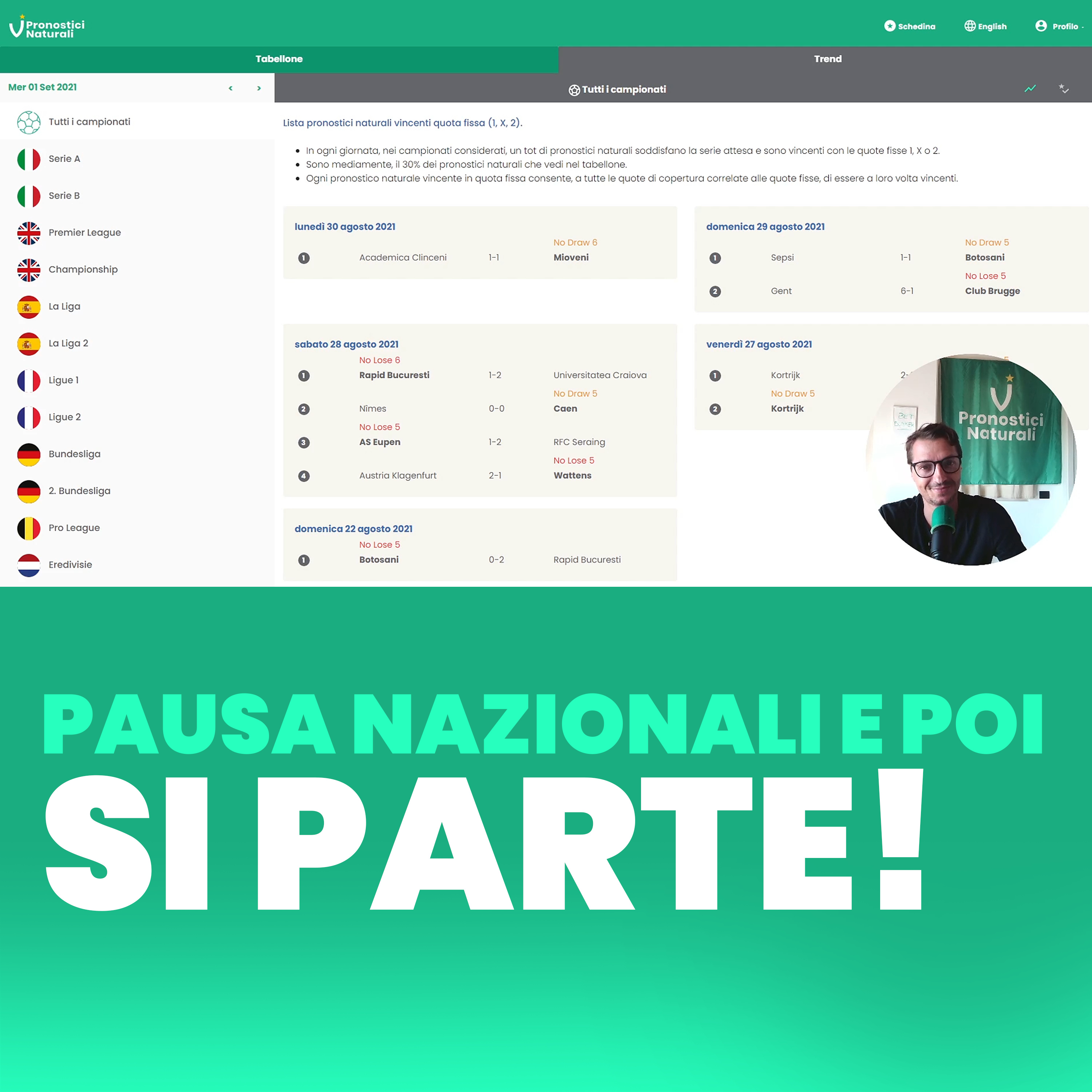 Dopo la sosta per le nazionali sarà di nuovo betting con i 🔥Pronostici Naturali 🚥⚽️ episode artwork