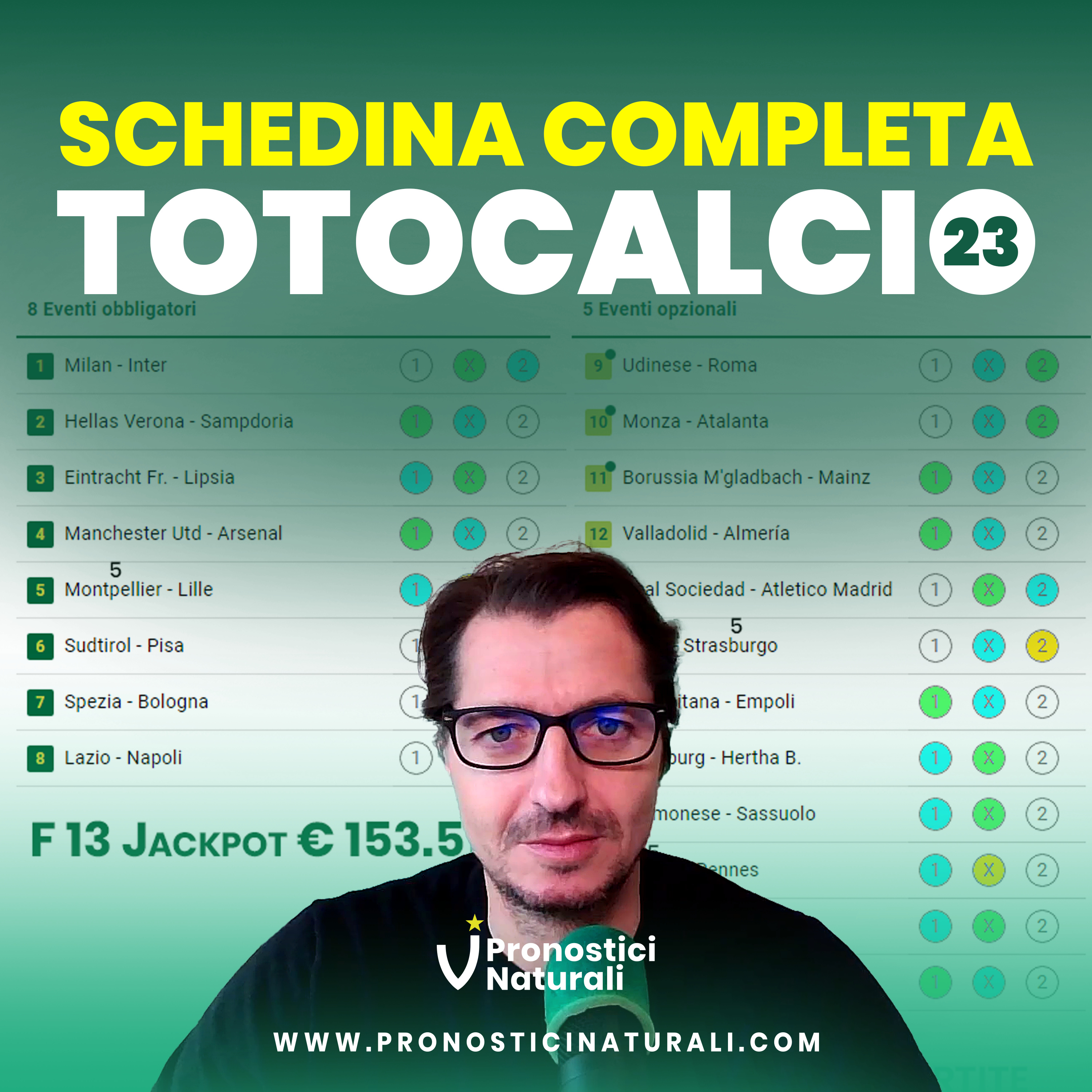 Totocalcio con Schedina completa Concorso 23 con i primi Pronostici Naturali in Ligue 1 episode artwork