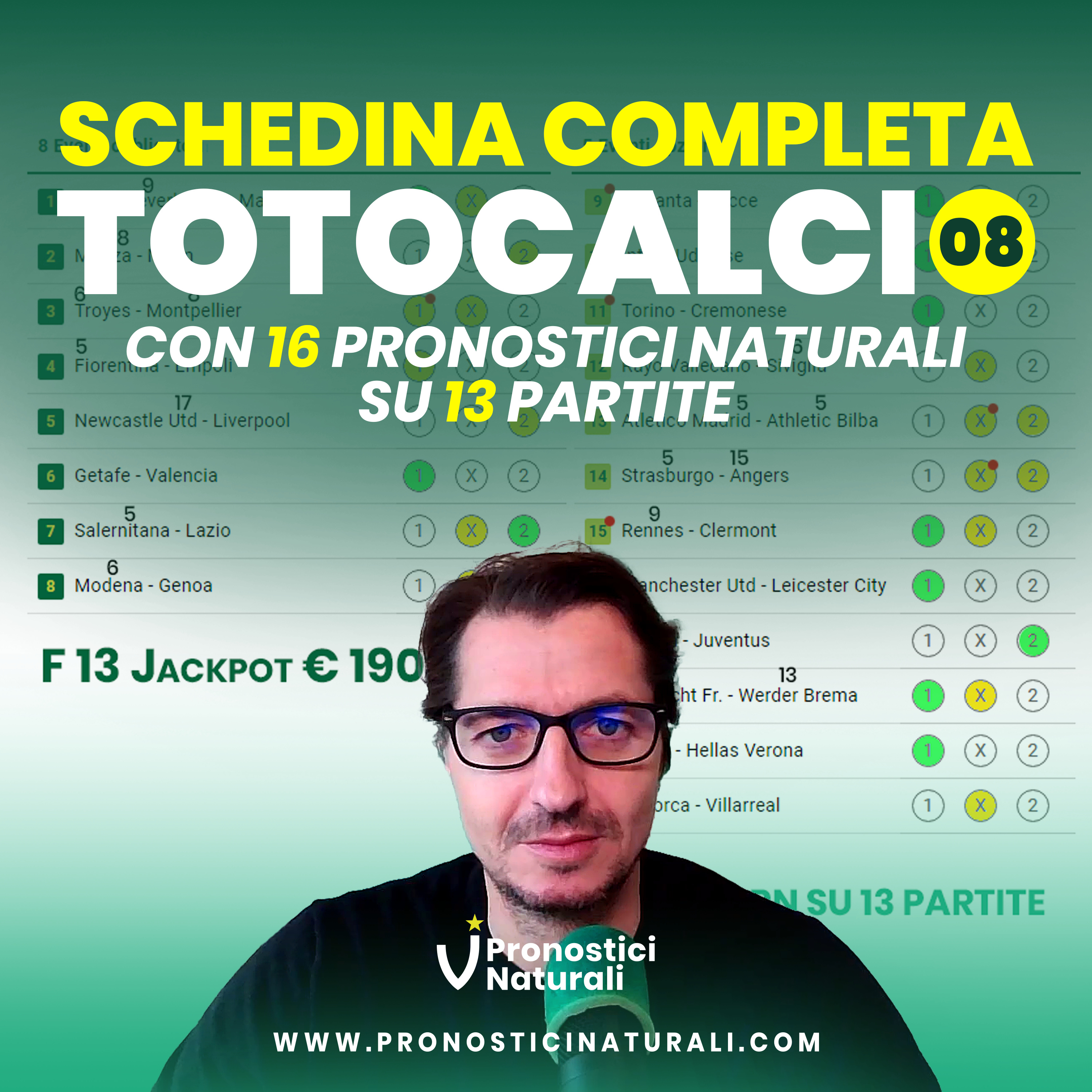 JACKPOT Totocalcio a 190.000! La Formula 13 con i Pronostici di tutta la schedina episode artwork