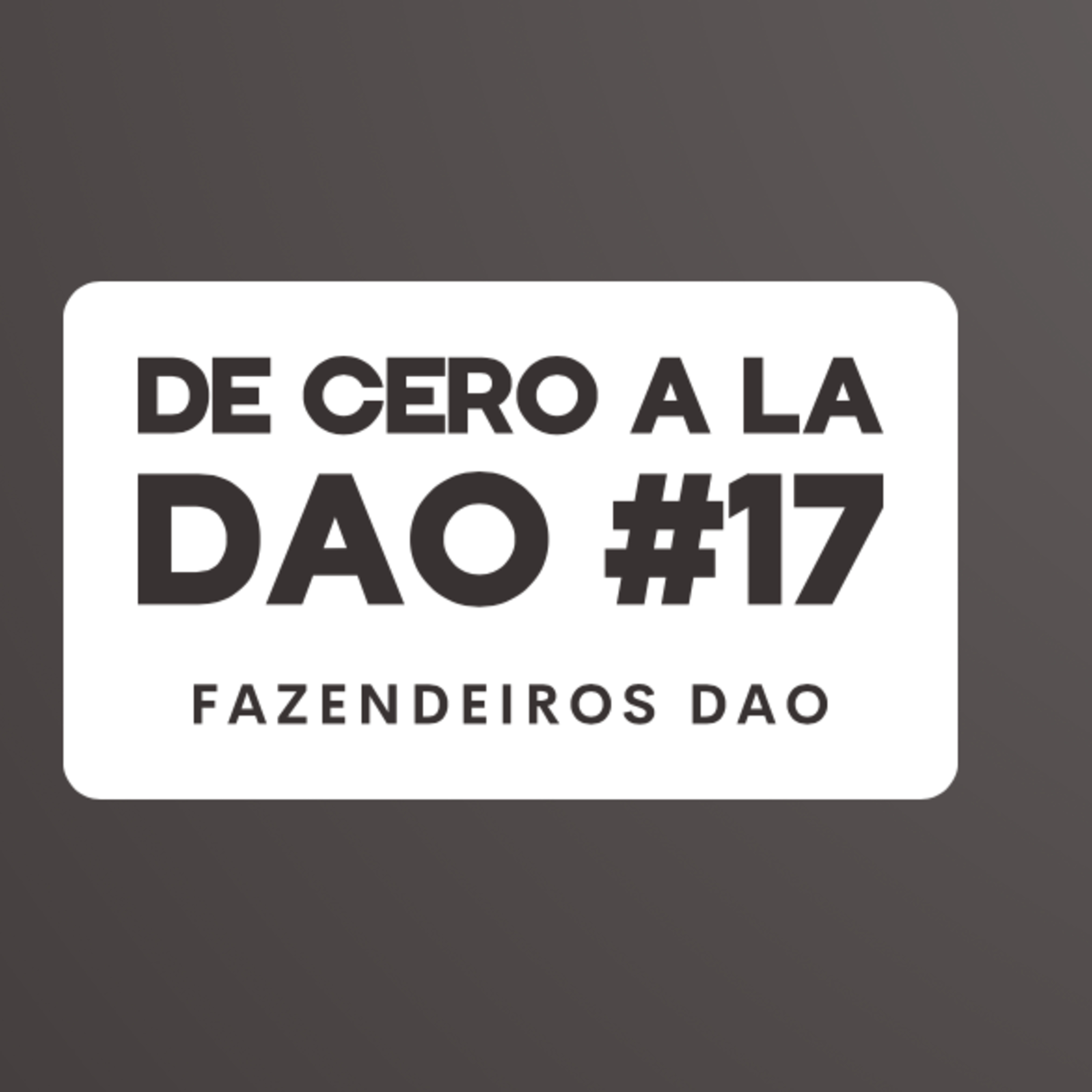 De cero a la DAO